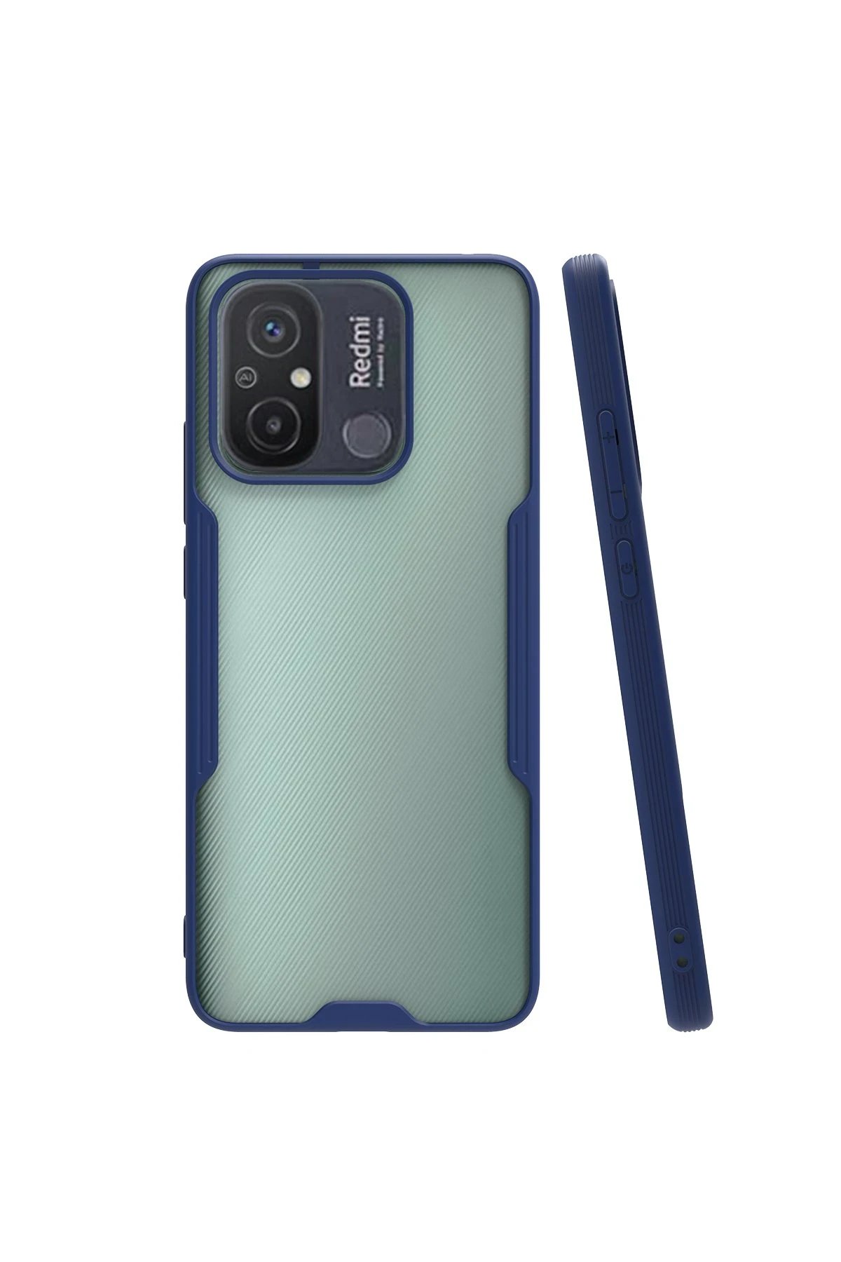 Xiaomi Redmi 12C Kılıf Platin Silikon - Lacivert-(5796)