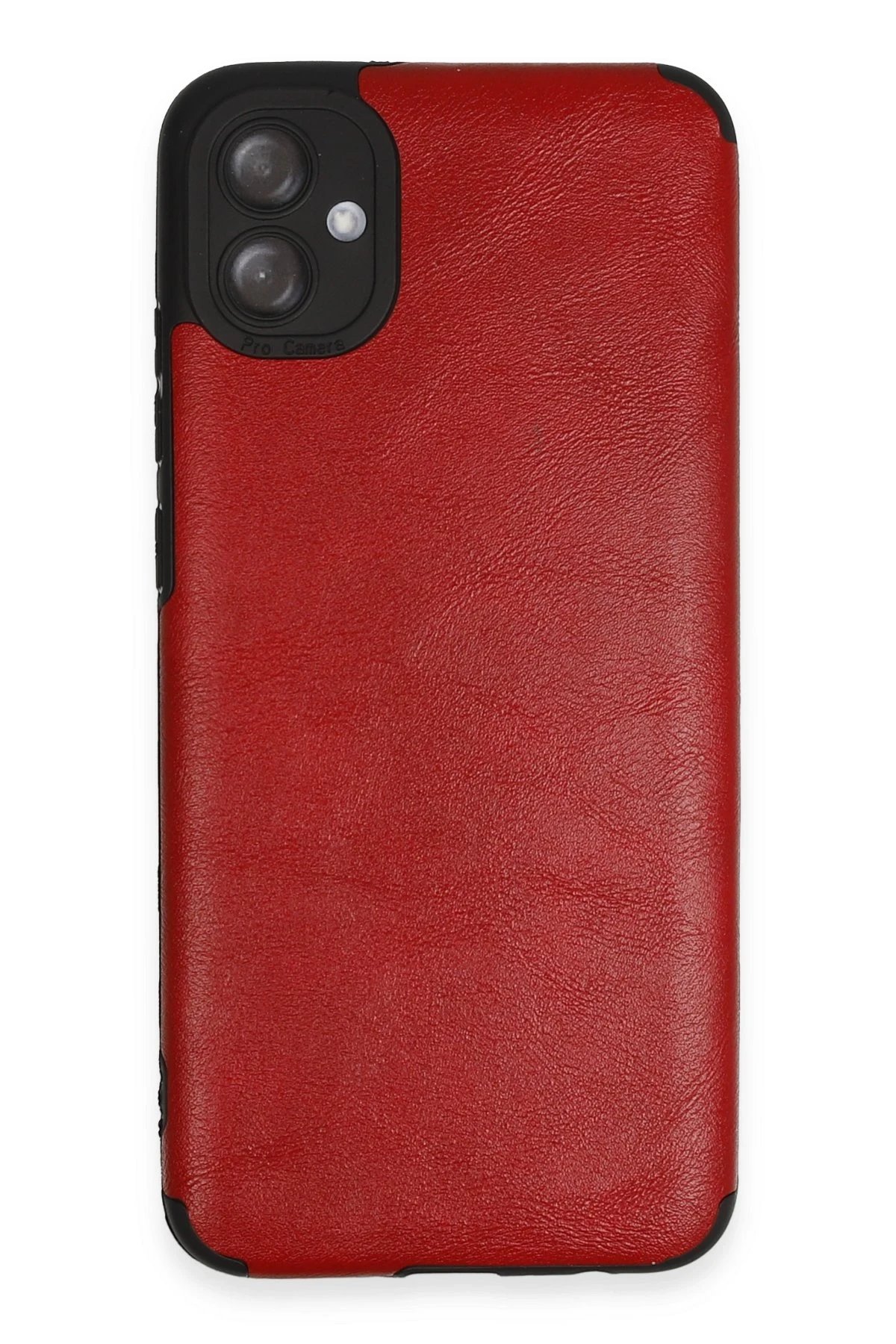 Samsung Galaxy A04E Kılıf Loop Deri Silikon - Kırmızı-(5796)