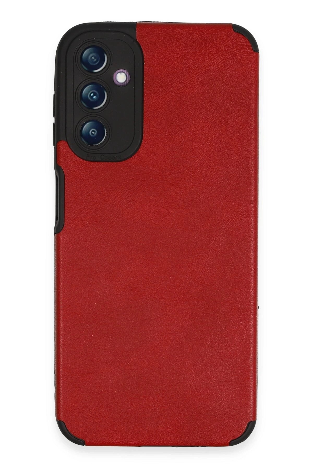 Samsung Galaxy A14 4G Kılıf Loop Deri Silikon - Kırmızı-(5796)