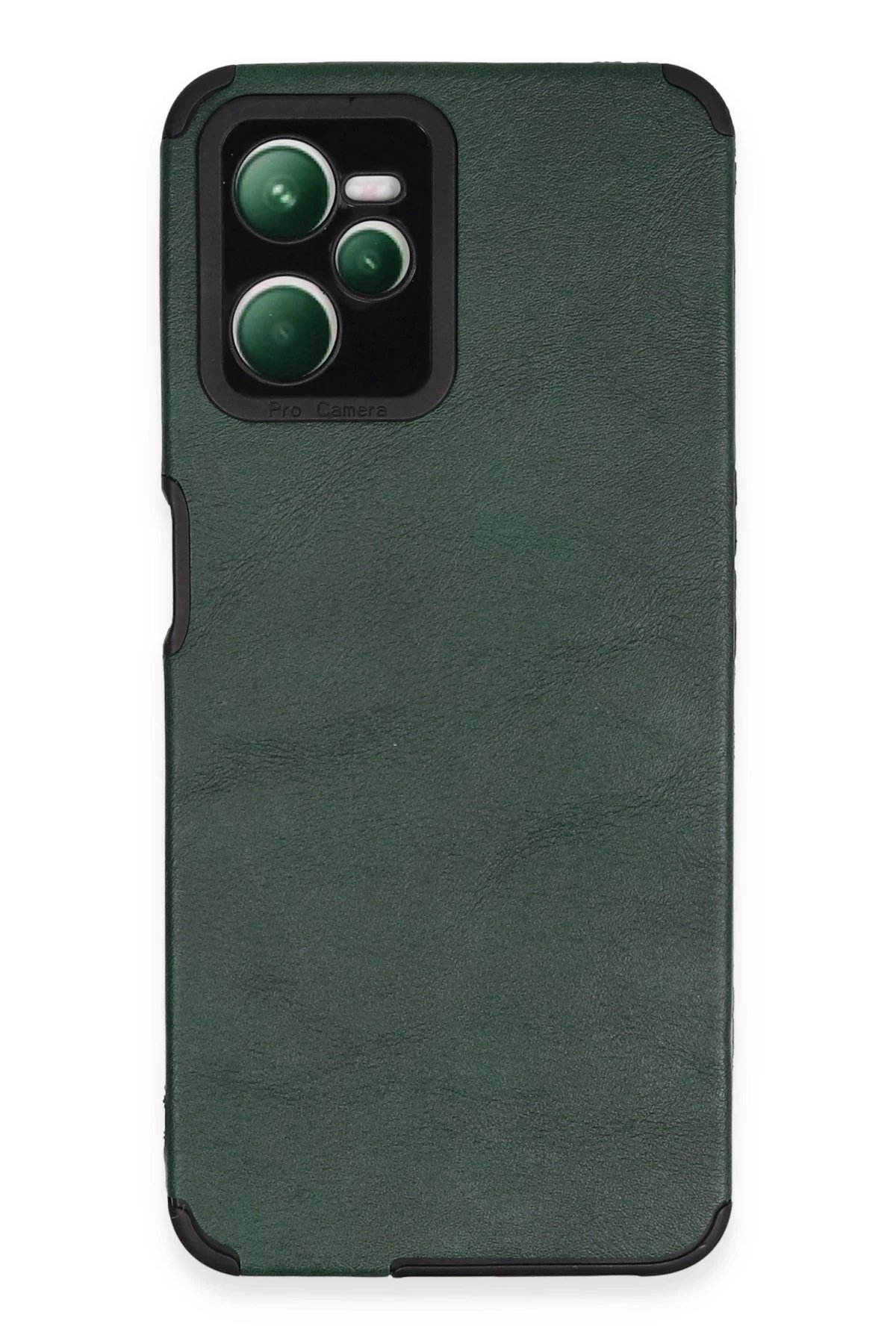 Realme C35 Kılıf Loop Deri Silikon - Yeşil-(5796)