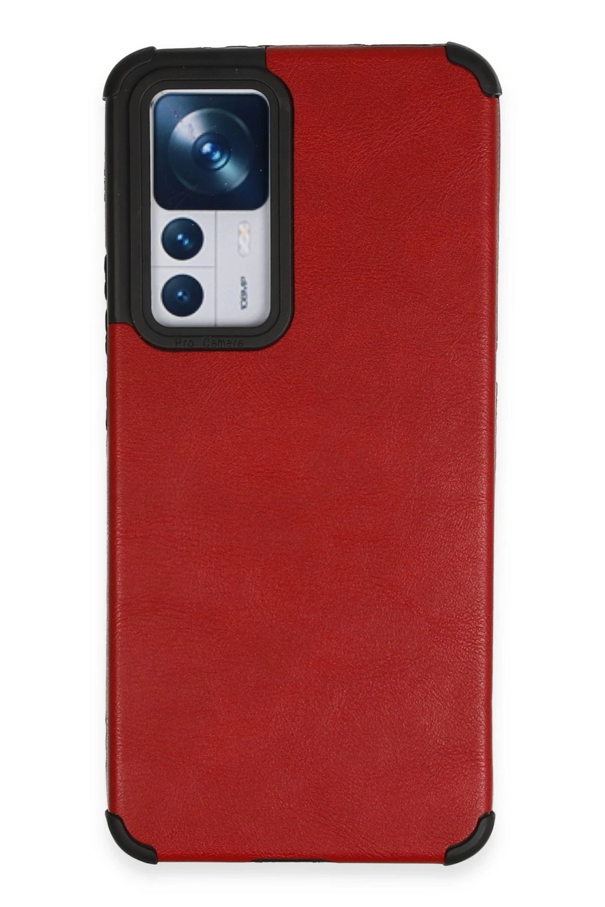 Xiaomi Mi 12T Kılıf Loop Deri Silikon - Kırmızı-(5796)