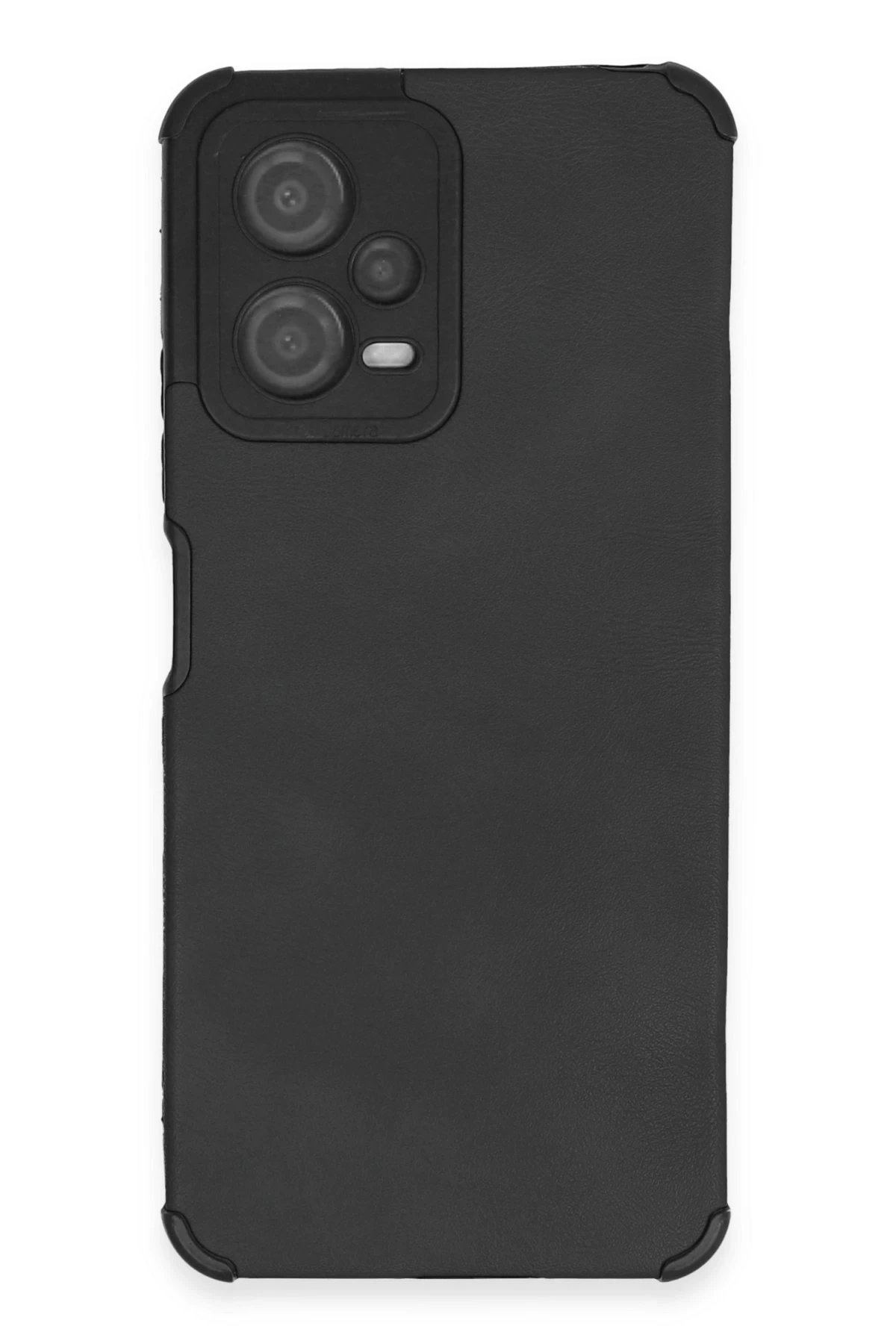 Xiaomi Redmi Note 12 5G Kılıf Loop Deri Silikon - Siyah-(5796)