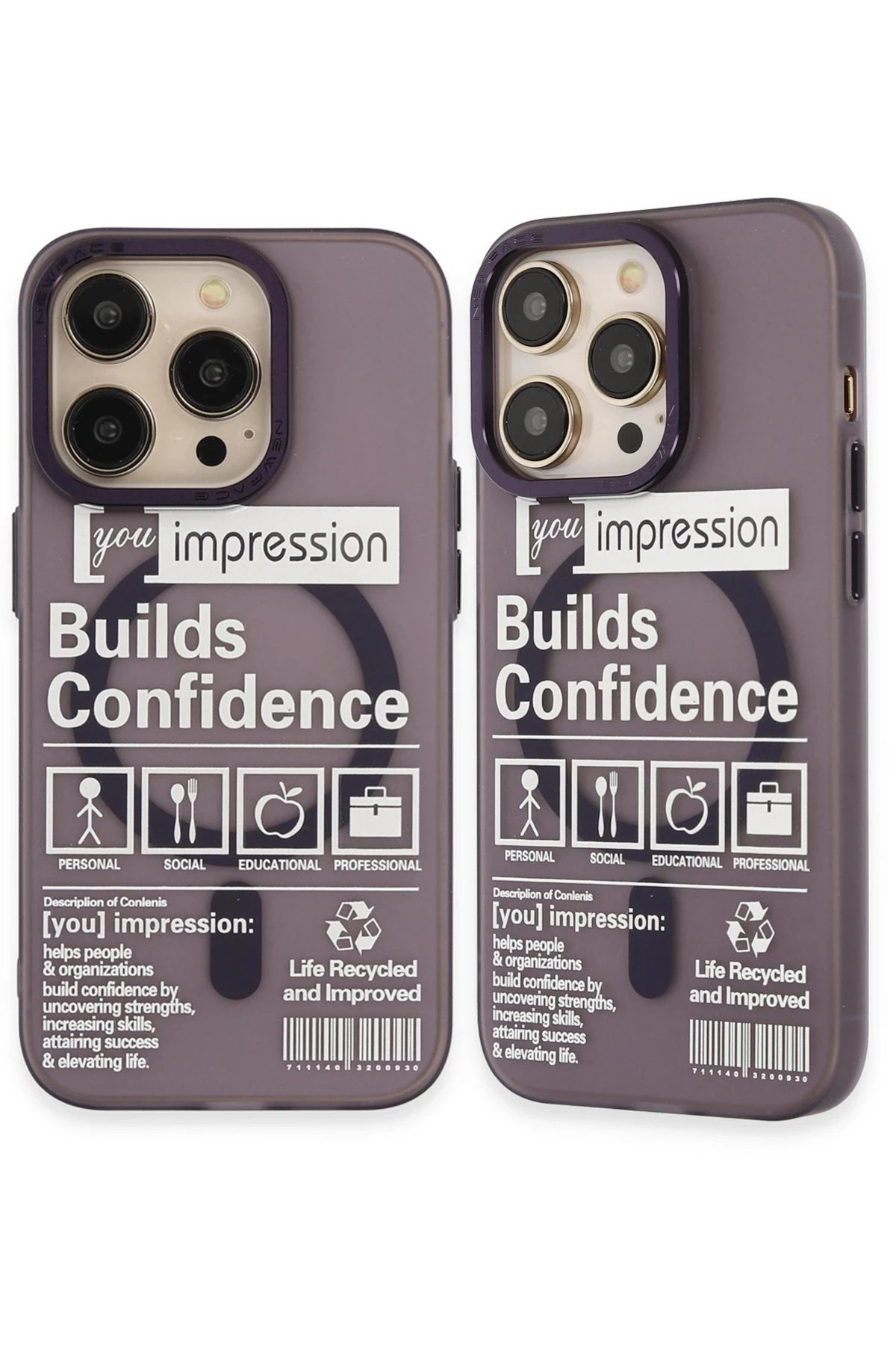 iPhone 14 Pro Kılıf Apollo Magneticsafe Desenli Kapak - Apollo Mor - 6-(5796)