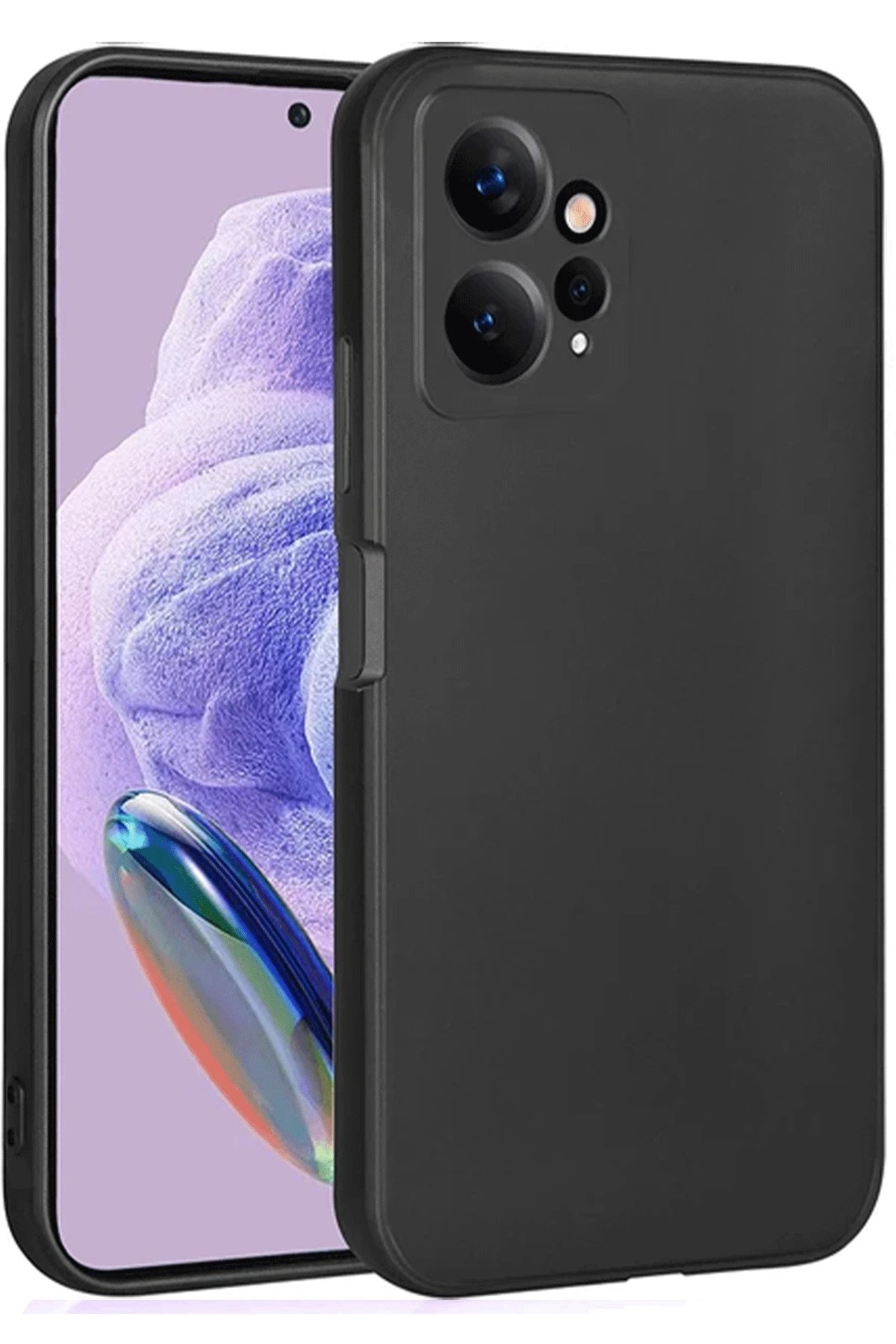 Xiaomi Redmi Note 12 4G Kılıf First Silikon - Siyah-(5796)