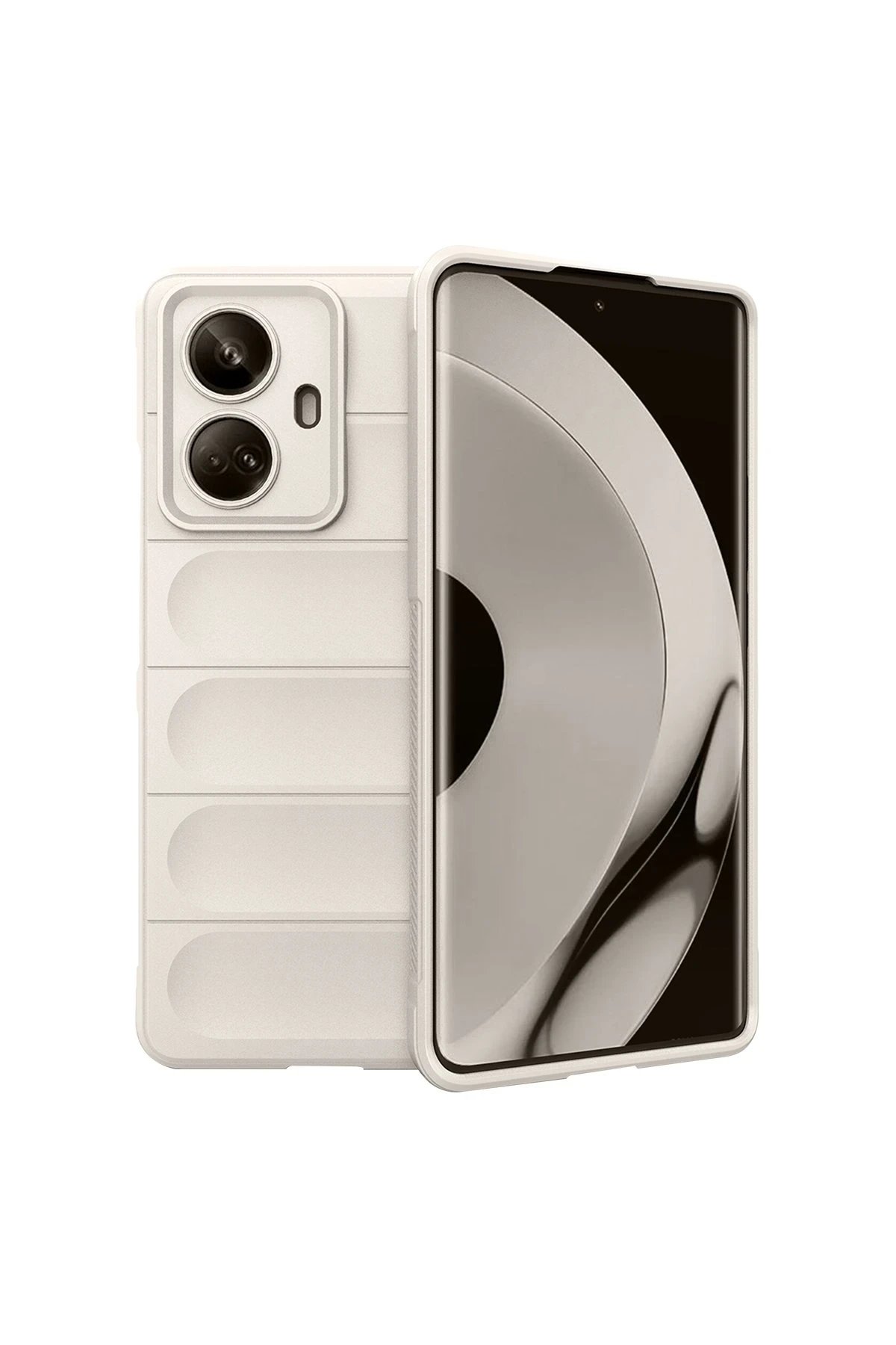 Realme 10 Pro 5G Kılıf Optimum Silikon - Krem-(5796)