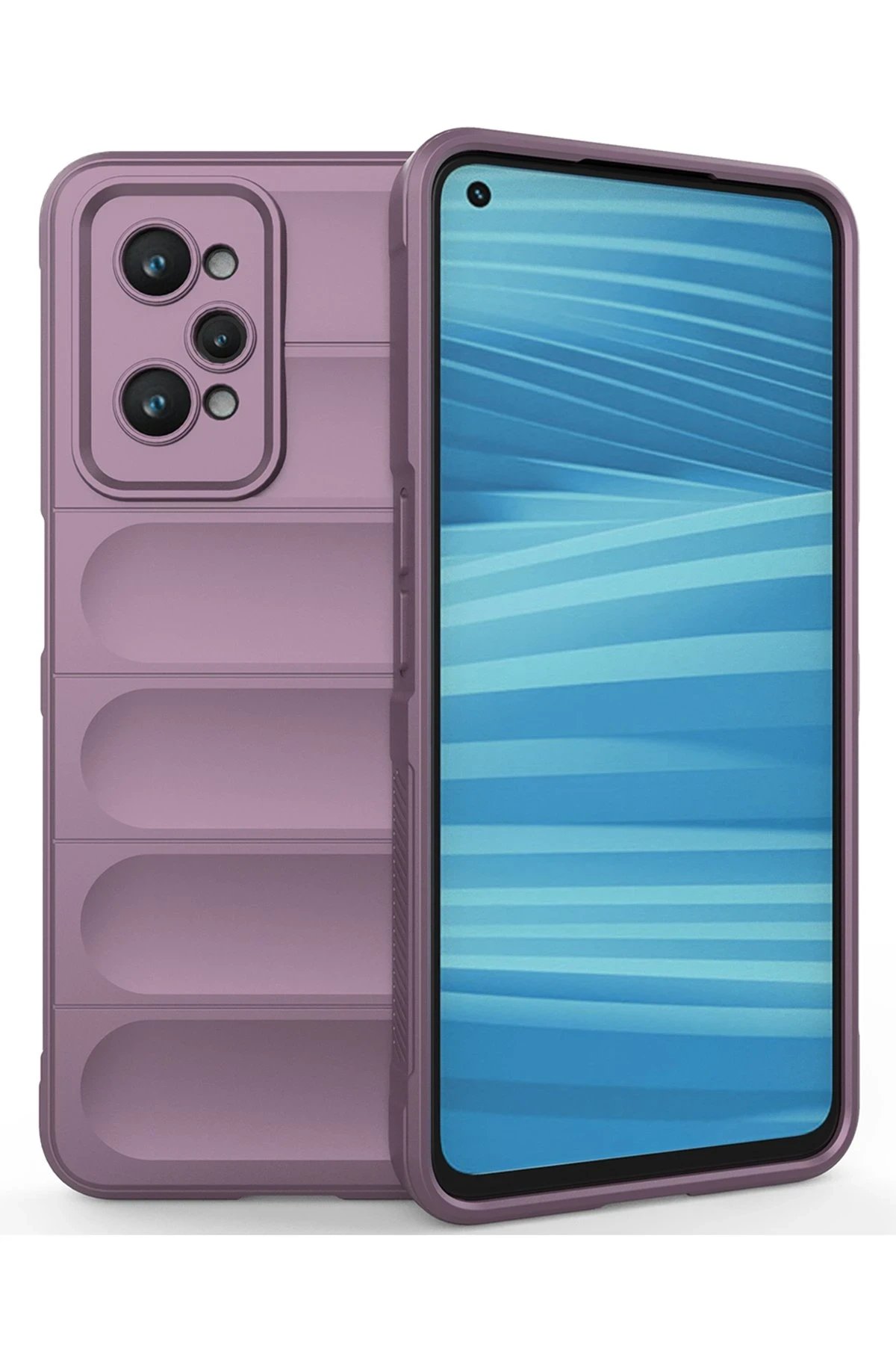 Realme GT2 5G Kılıf Optimum Silikon - Mor-(5796)