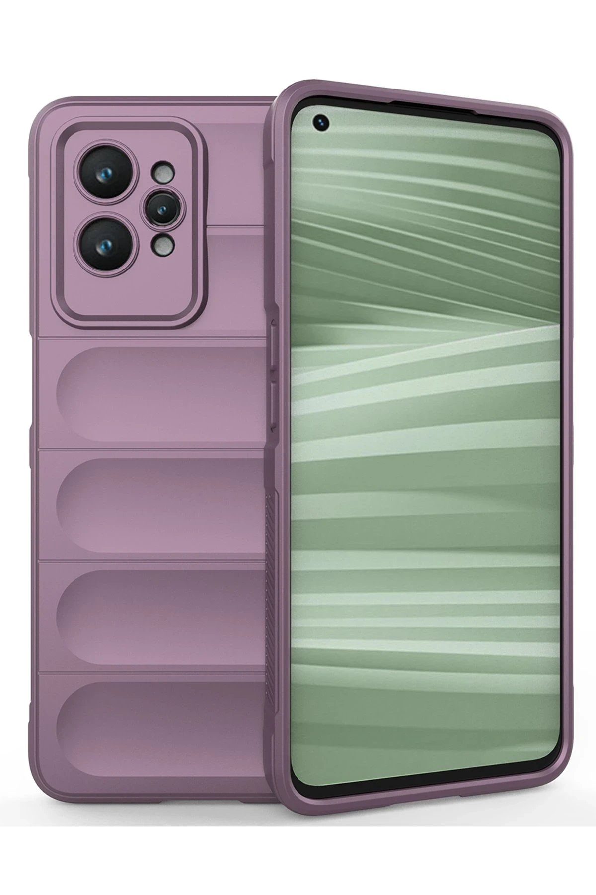 Realme GT2 Pro 5G Kılıf Optimum Silikon - Mor-(5796)