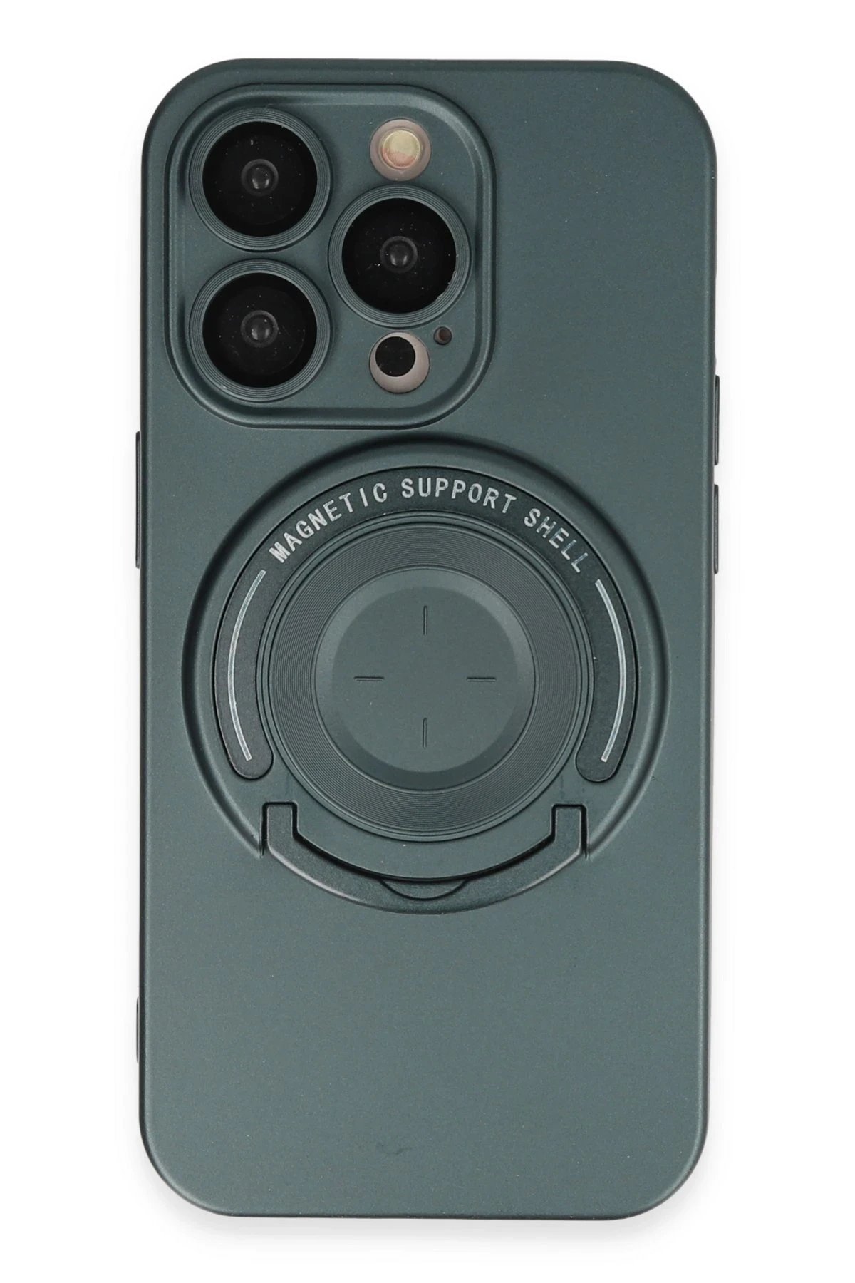 iPhone 14 Pro Kılıf Lukka Magneticsafe Kapak - Koyu Yeşil-(5796)