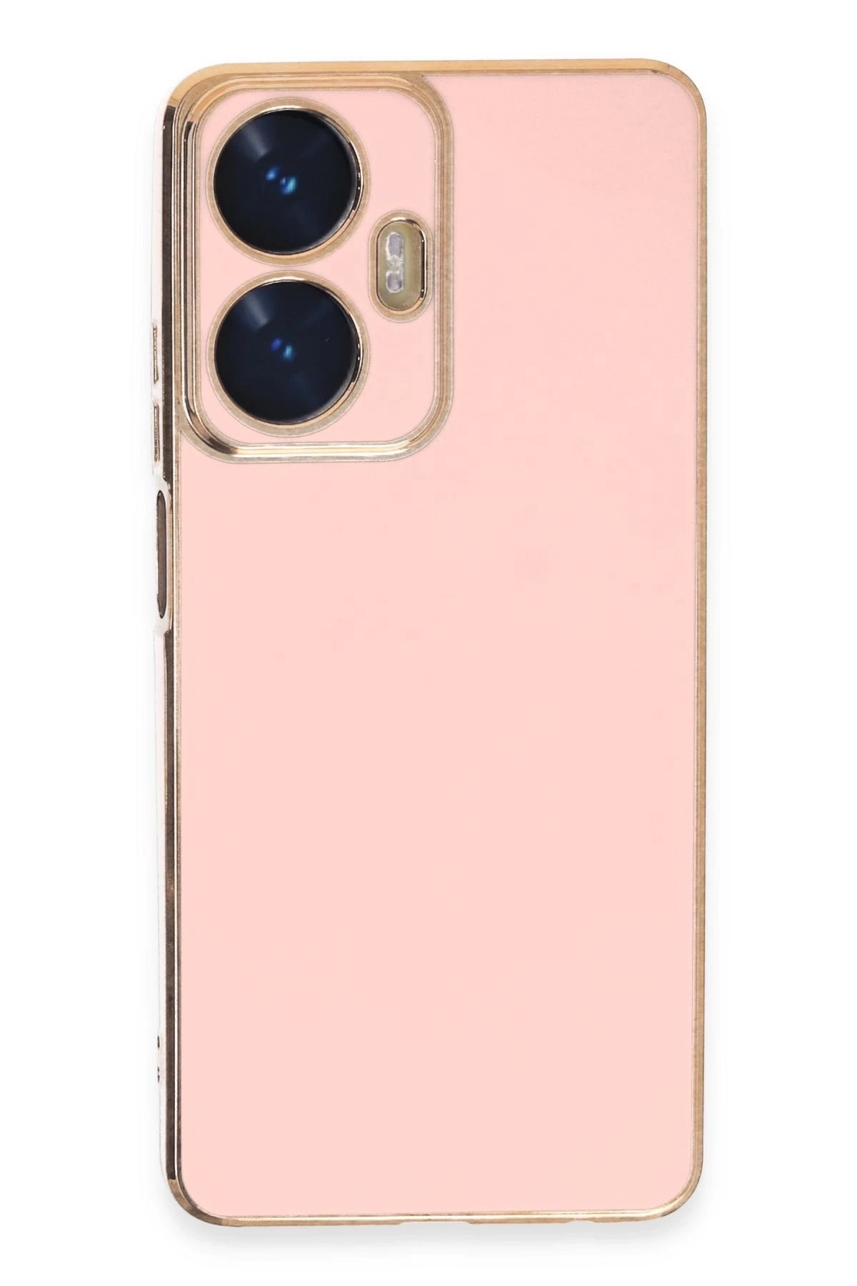Realme C55 Kılıf Volet Silikon - Pembe-(5796)