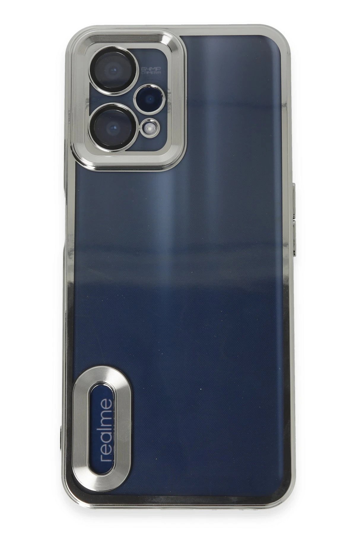 Realme 9 Pro 5G Kılıf Slot Silikon - Gümüş-(5796)