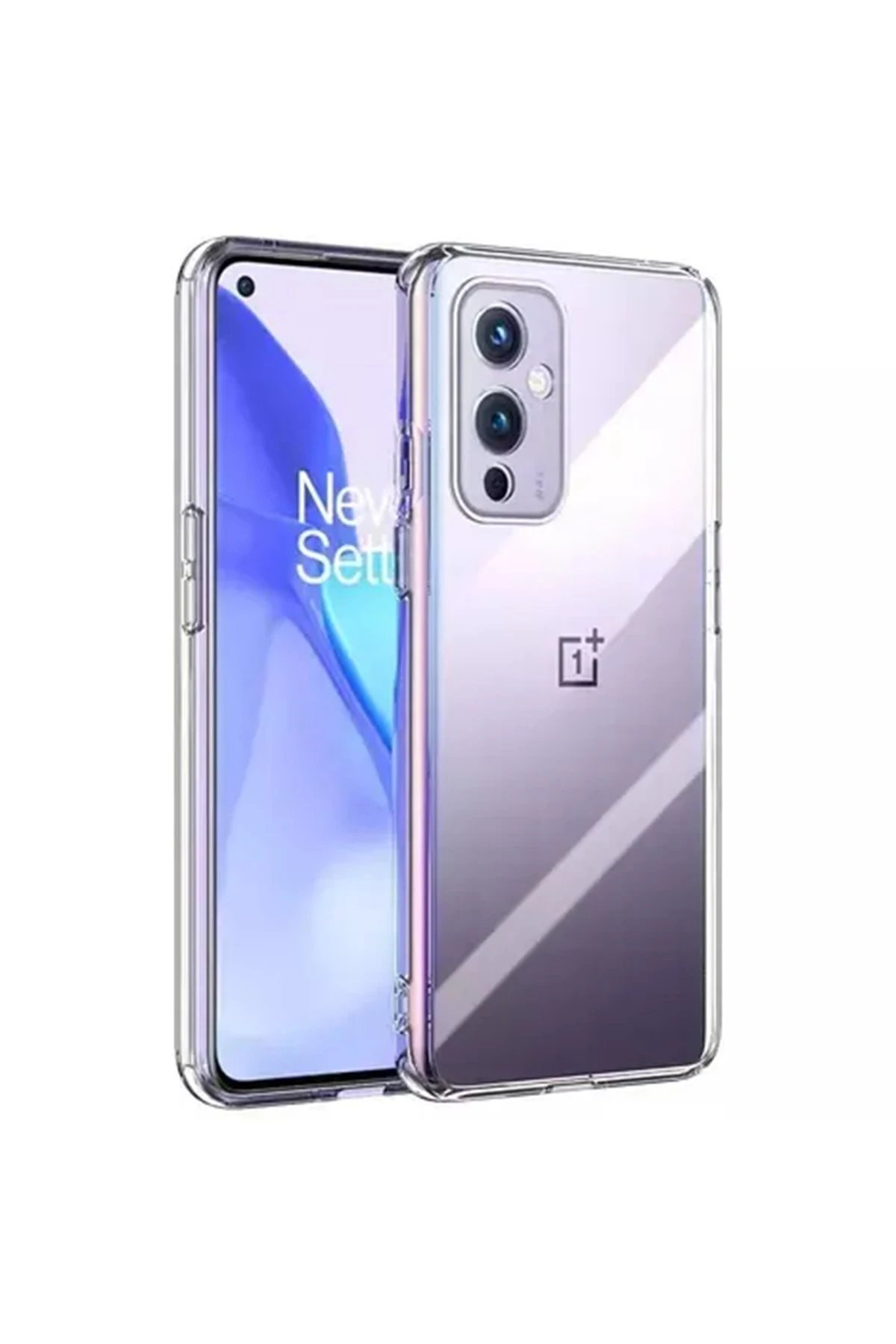 One Plus 9 Kılıf Lüx Şeffaf Silikon-(5796)
