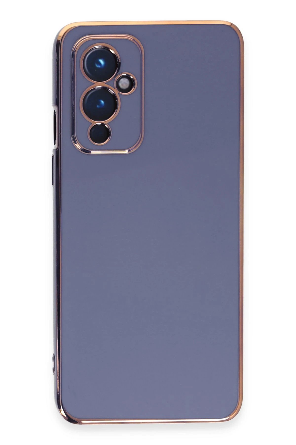 One Plus 9 Kılıf Volet Silikon - Mavi-(5796)