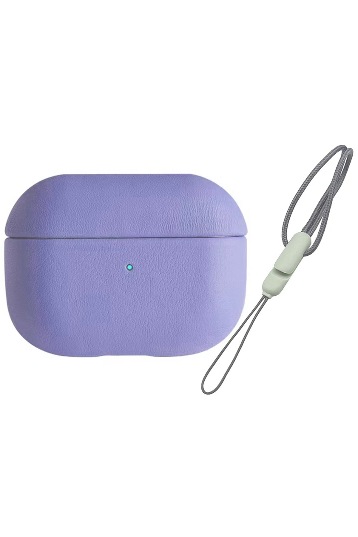 Airpods 3 (3.nesil) 405 Deri Kılıf - Lila-(5796)