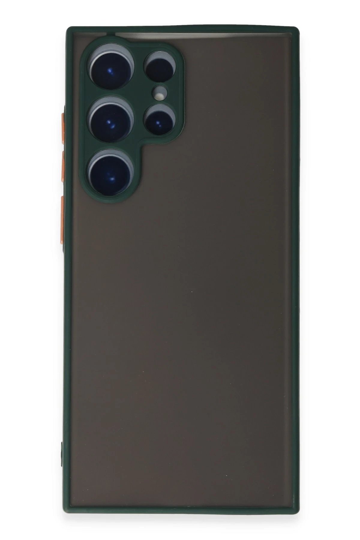 Samsung Galaxy S22 Ultra Kılıf Montreal Silikon Kapak - Yeşil-(5796)