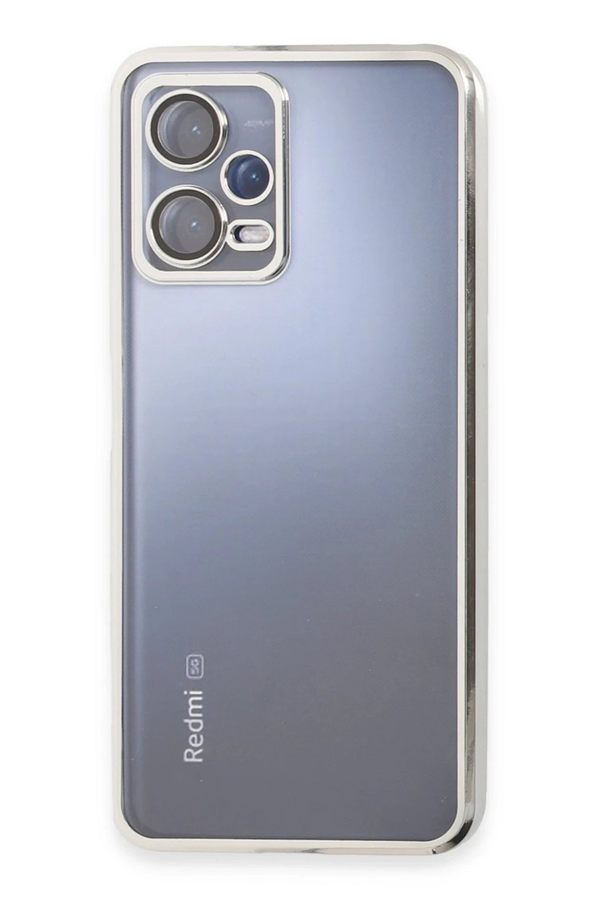 Xiaomi Redmi Note 12 5G Kılıf Lensli Silikon - Gold-(5796)