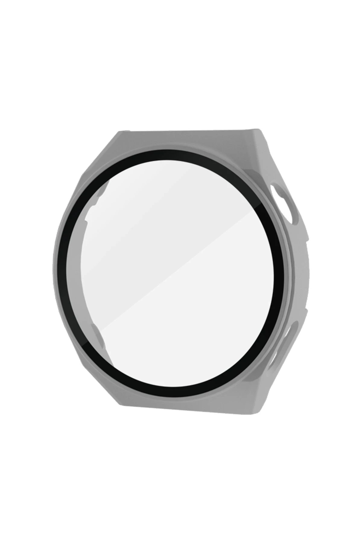 Huawei Watch GT3 Pro 46mm Dota Camlı Kasa Ekran Koruyucu - Uzay Grisi-(5796)