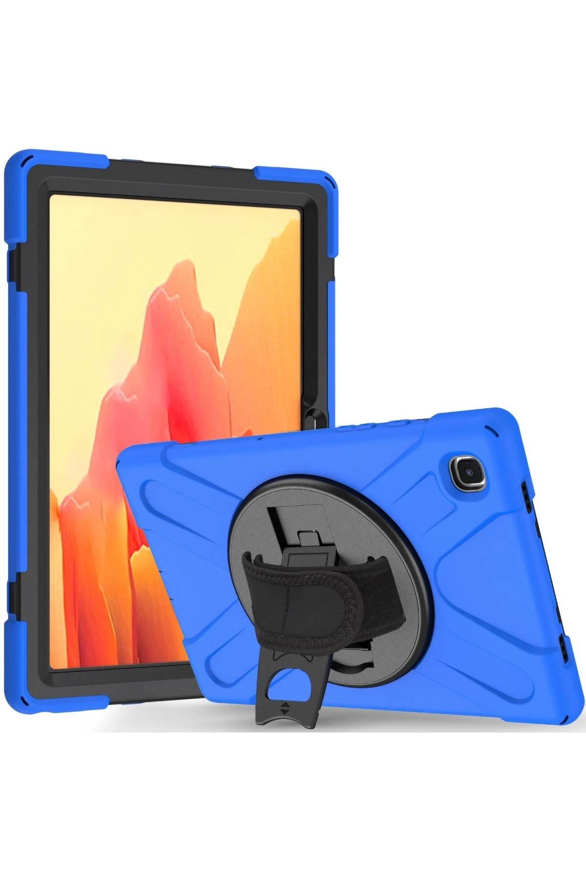 Samsung Galaxy T220 Tab A7 Lite 8.7 Kılıf Amazing Tablet Kapak - Mavi-(5796)