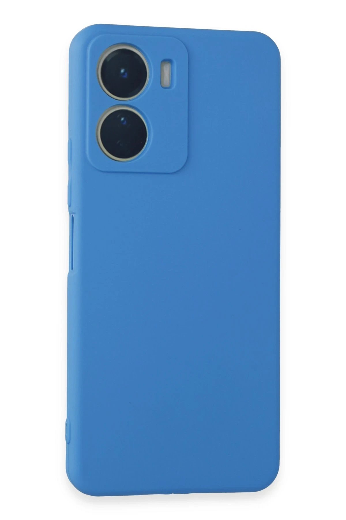 Vivo Y16 Kılıf First Silikon - Mavi-(5796)