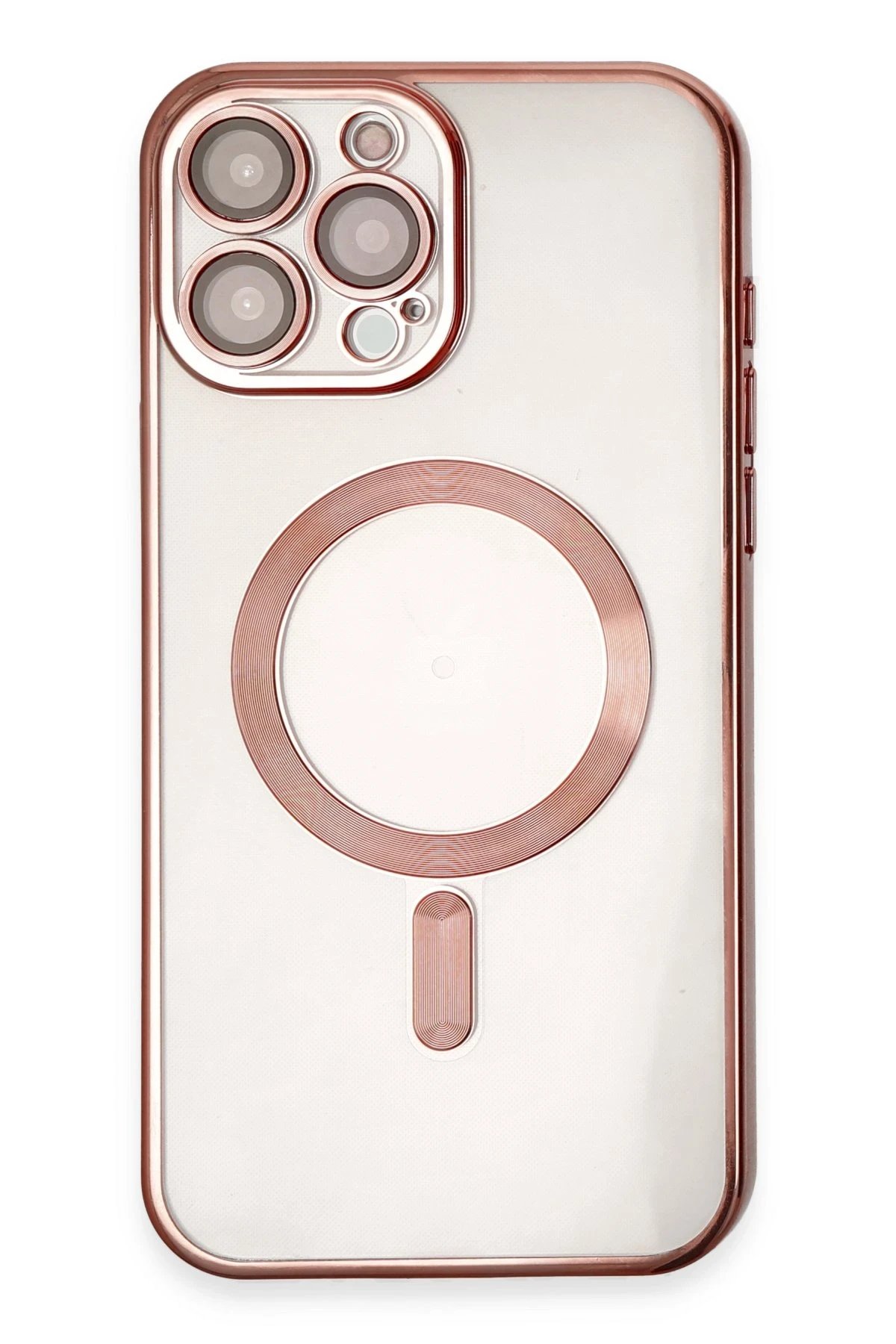 iPhone 15 Pro Kılıf Kross Magneticsafe Kapak - Rose-(5796)