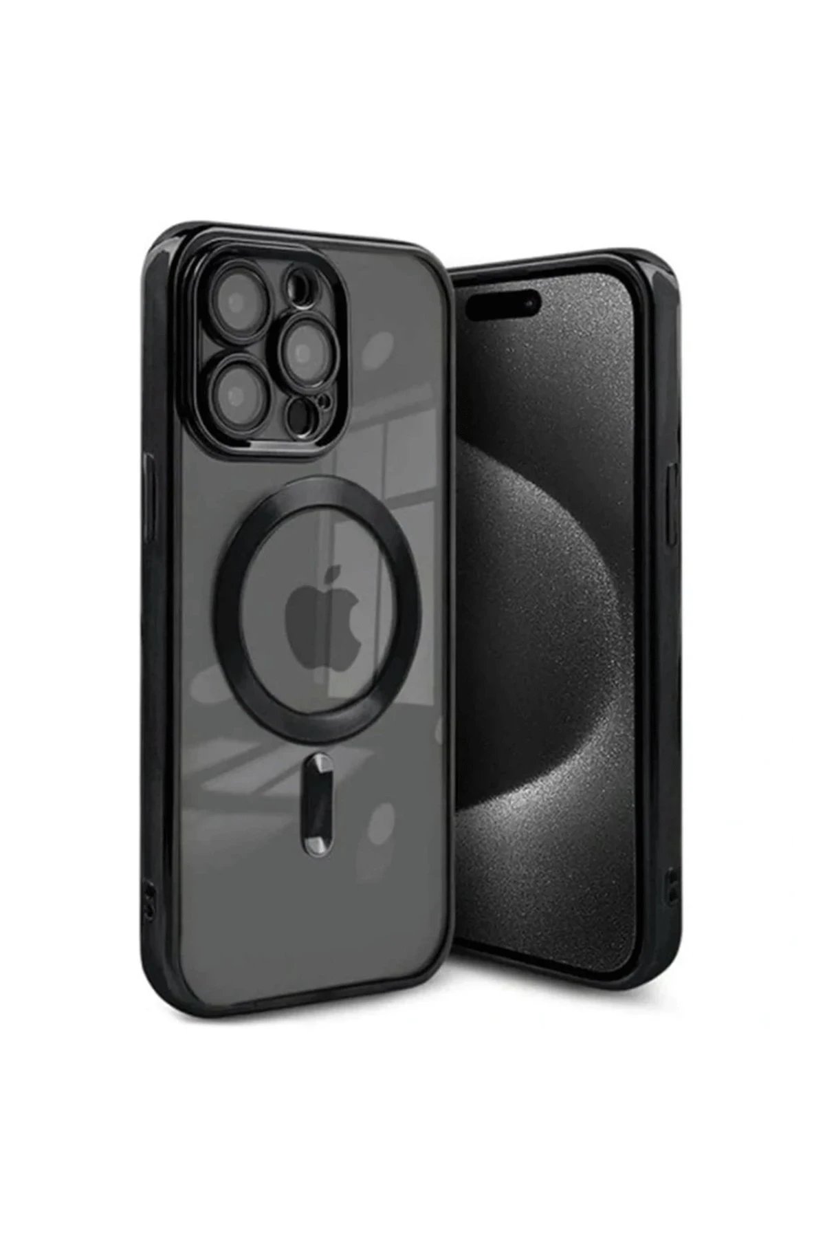 iPhone 15 Pro Max Kılıf Kross Magneticsafe Kapak - Siyah-(5796)