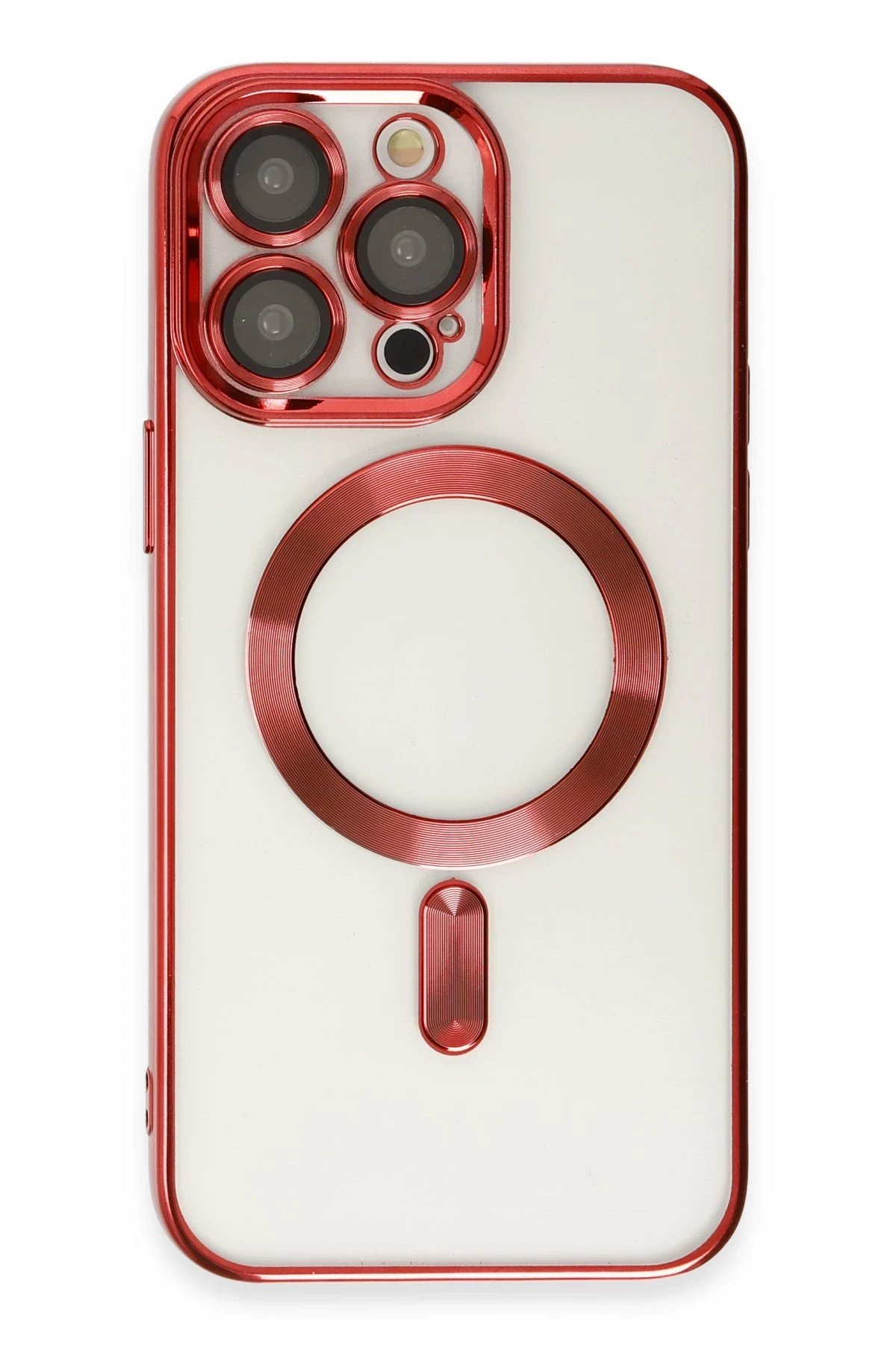 iPhone 15 Pro Max Kılıf Kross Magneticsafe Kapak - Kırmızı-(5796)