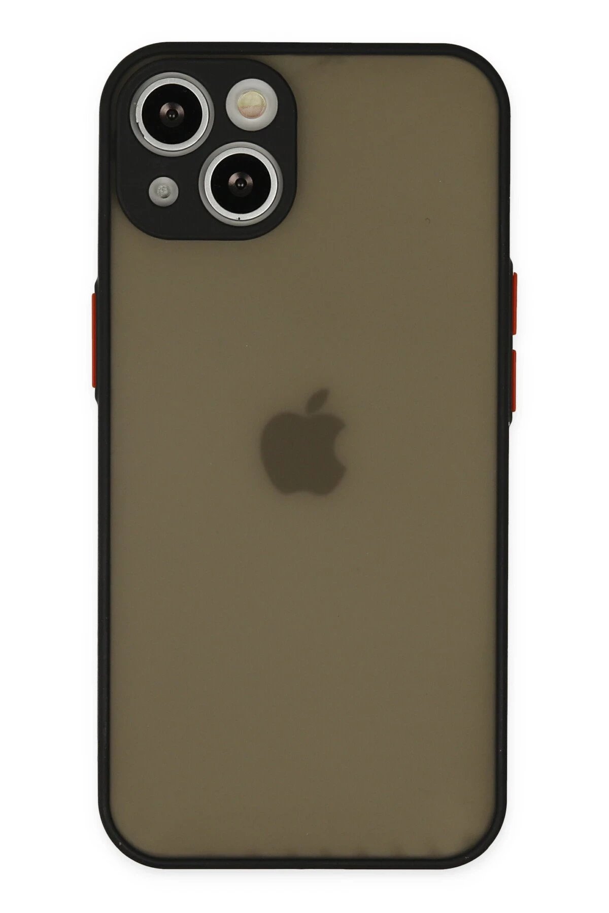 iPhone 15 Plus Kılıf Montreal Silikon Kapak - Siyah-(5796)