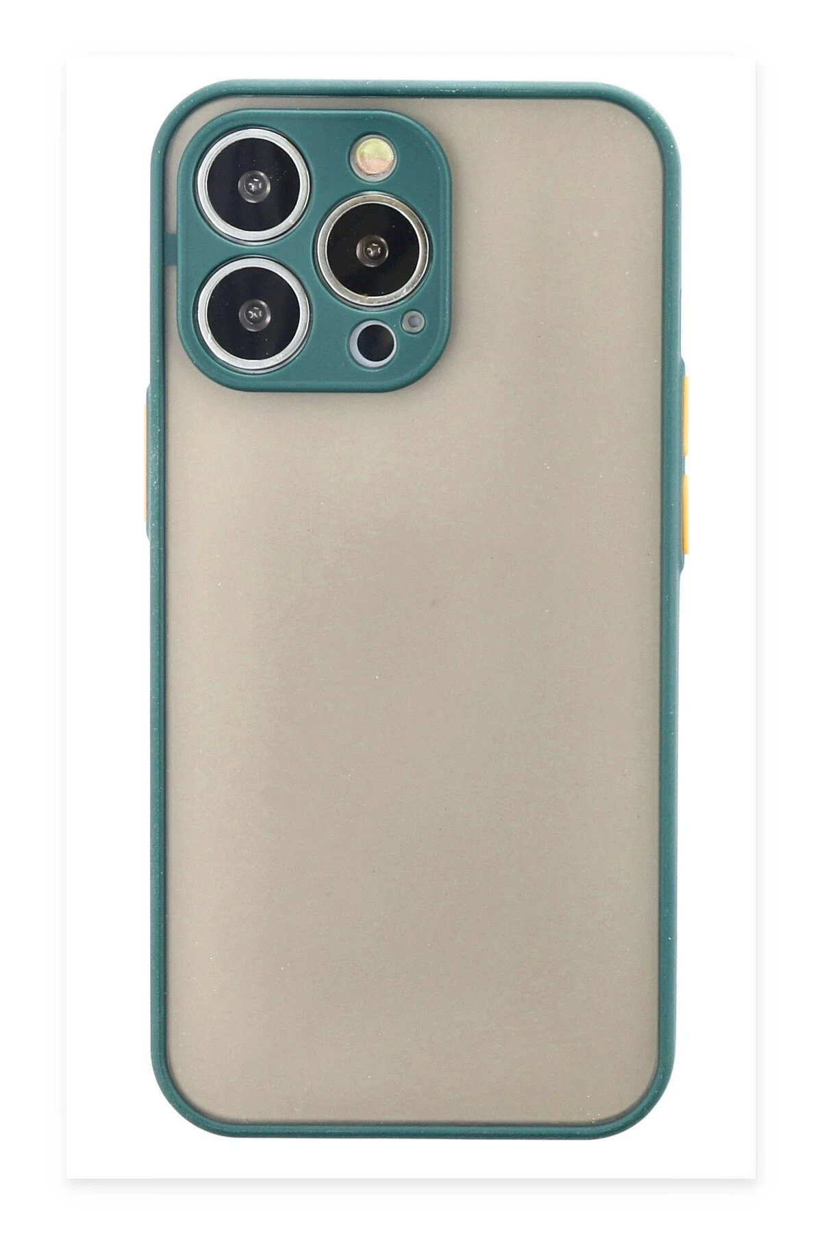 iPhone 15 Pro Max Kılıf Montreal Silikon Kapak - Yeşil-(5796)