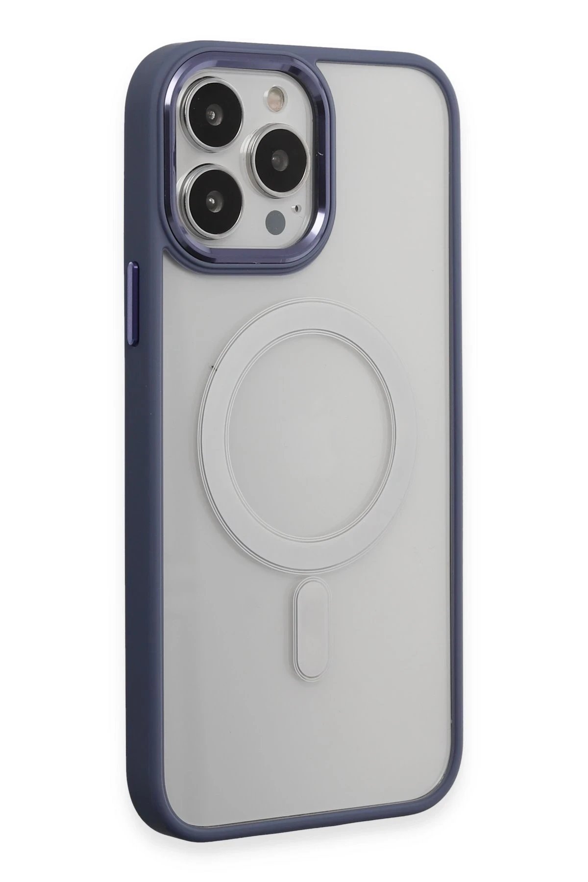 iPhone 15 Pro Max Kılıf Room Magneticsafe Silikon - Sierra Blue-(5796)