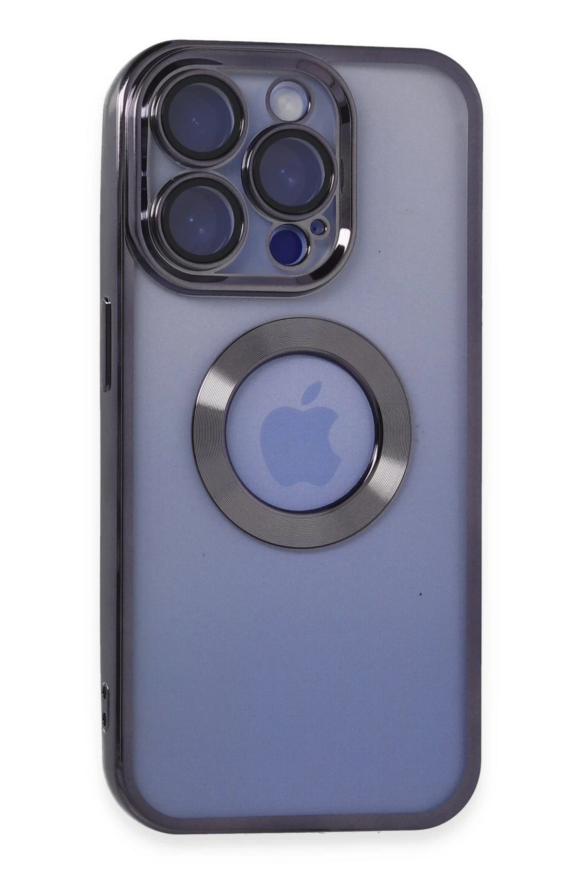 iPhone 15 Pro Kılıf Slot Silikon - Mor-(5796)