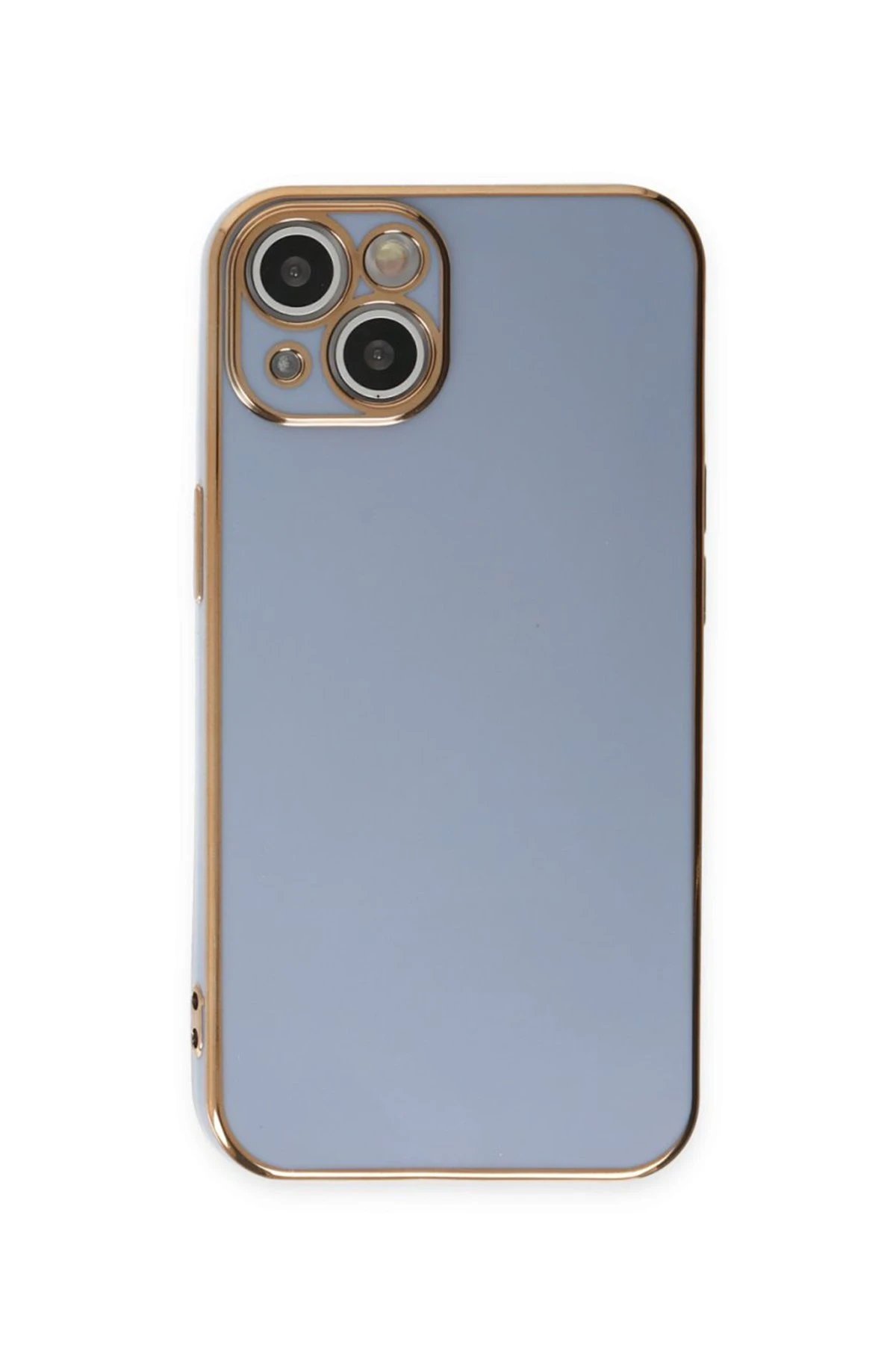 iPhone 15 Kılıf Volet Silikon - Mavi-(5796)