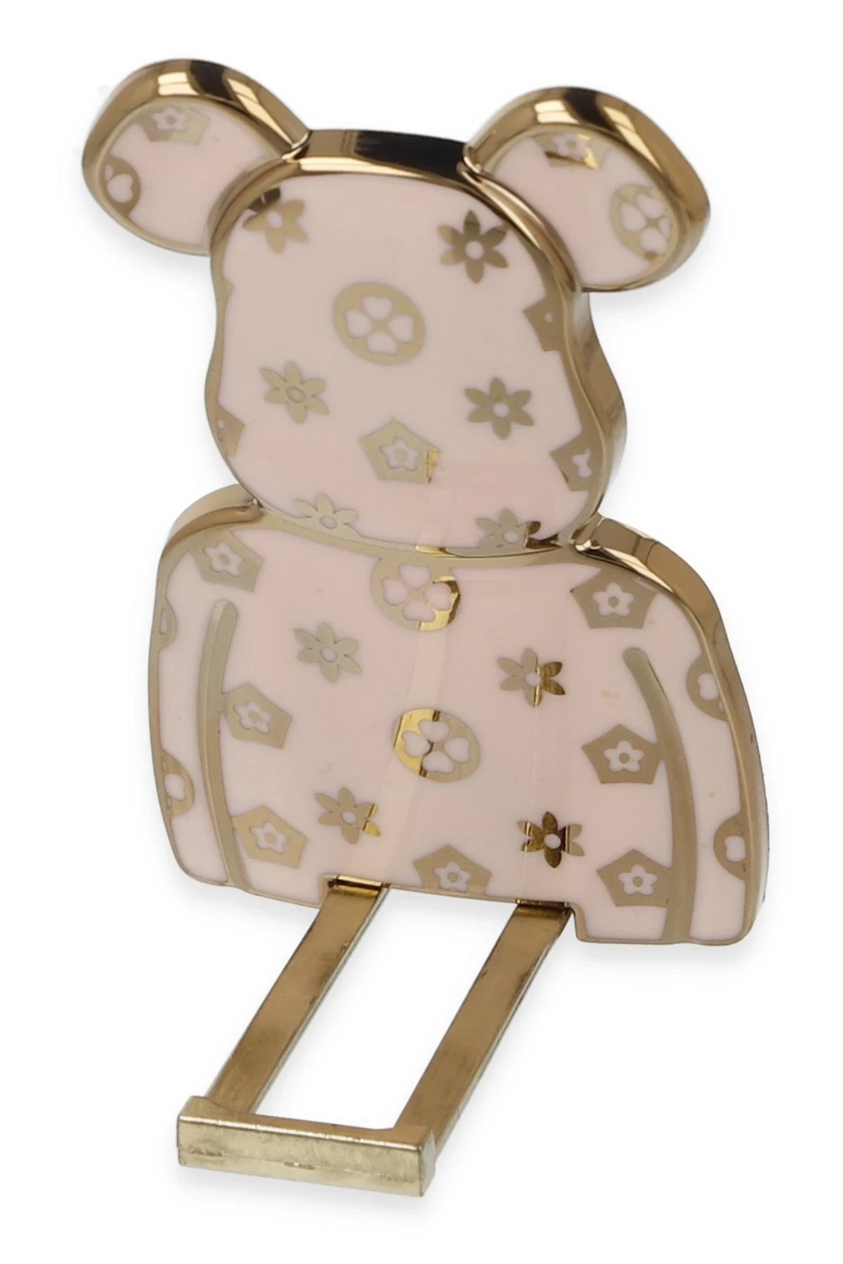 Astro Stand Ayıcık Desenli - Pembe-(5796)