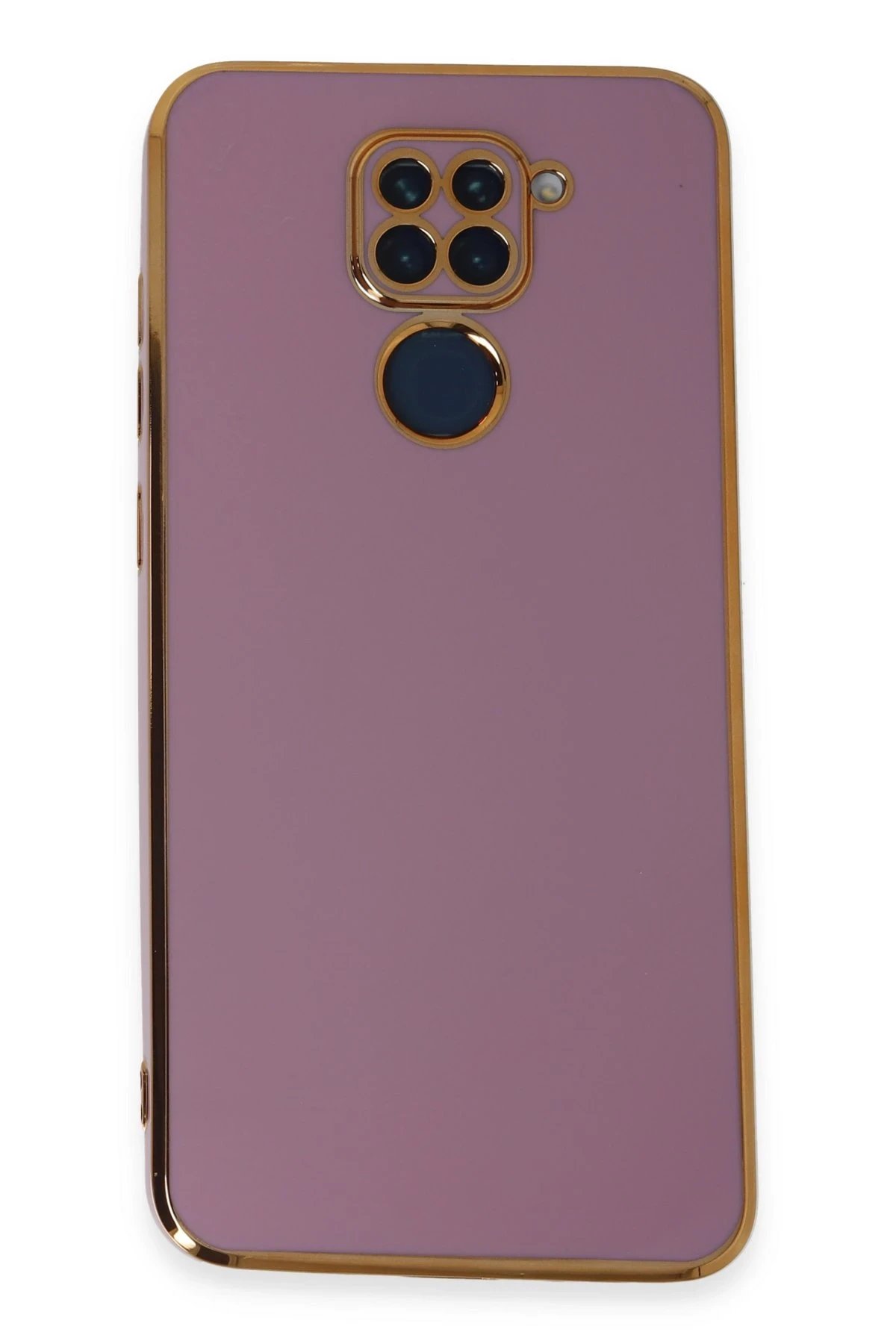 Xiaomi Redmi Note 9 Kılıf Volet Silikon - Mor-(5796)