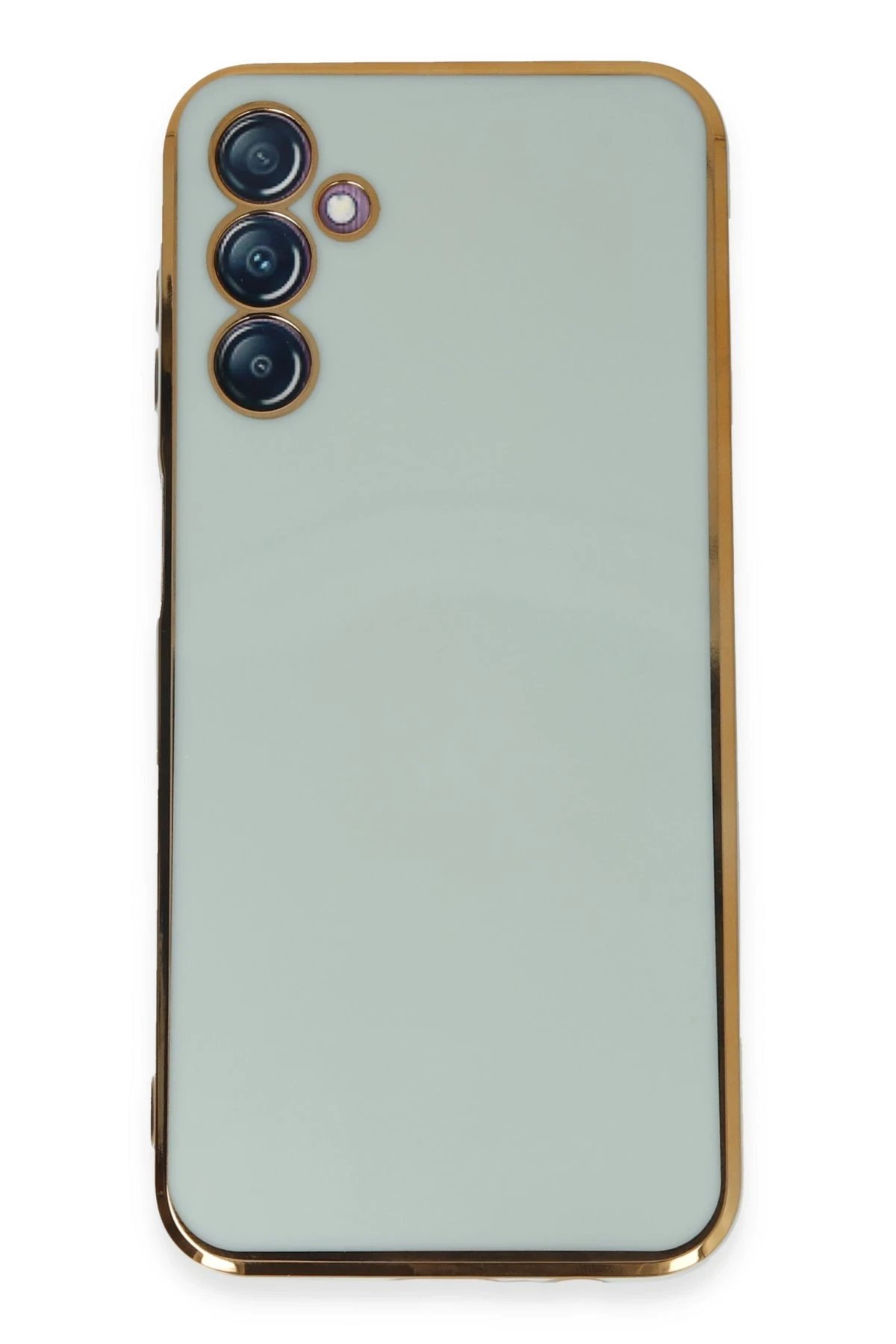 Samsung Galaxy M14 5G Kılıf Volet Silikon - Açık Yeşil-(5796)