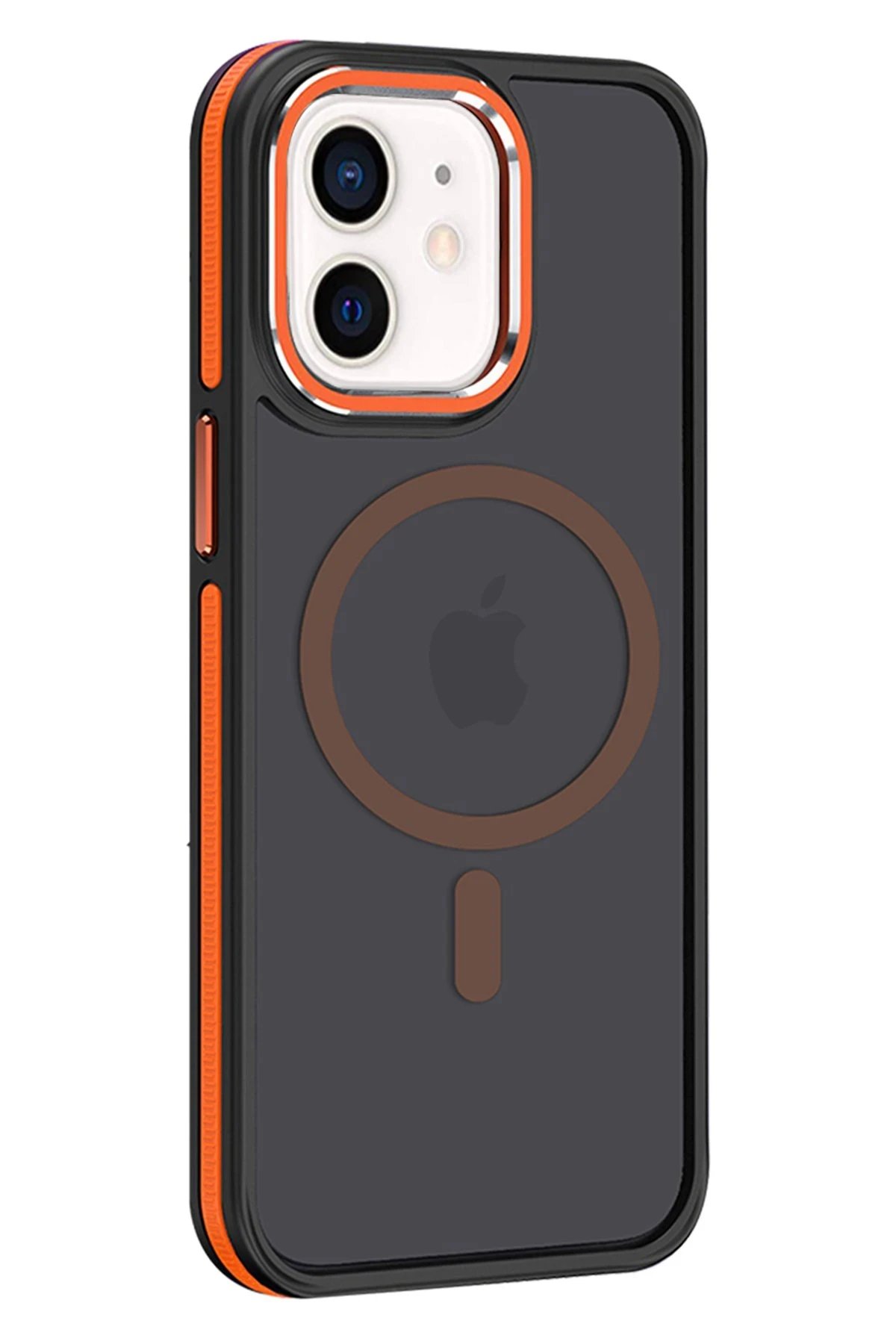 iPhone 11 Winner Magsafe Kapak - Turuncu-(5796)