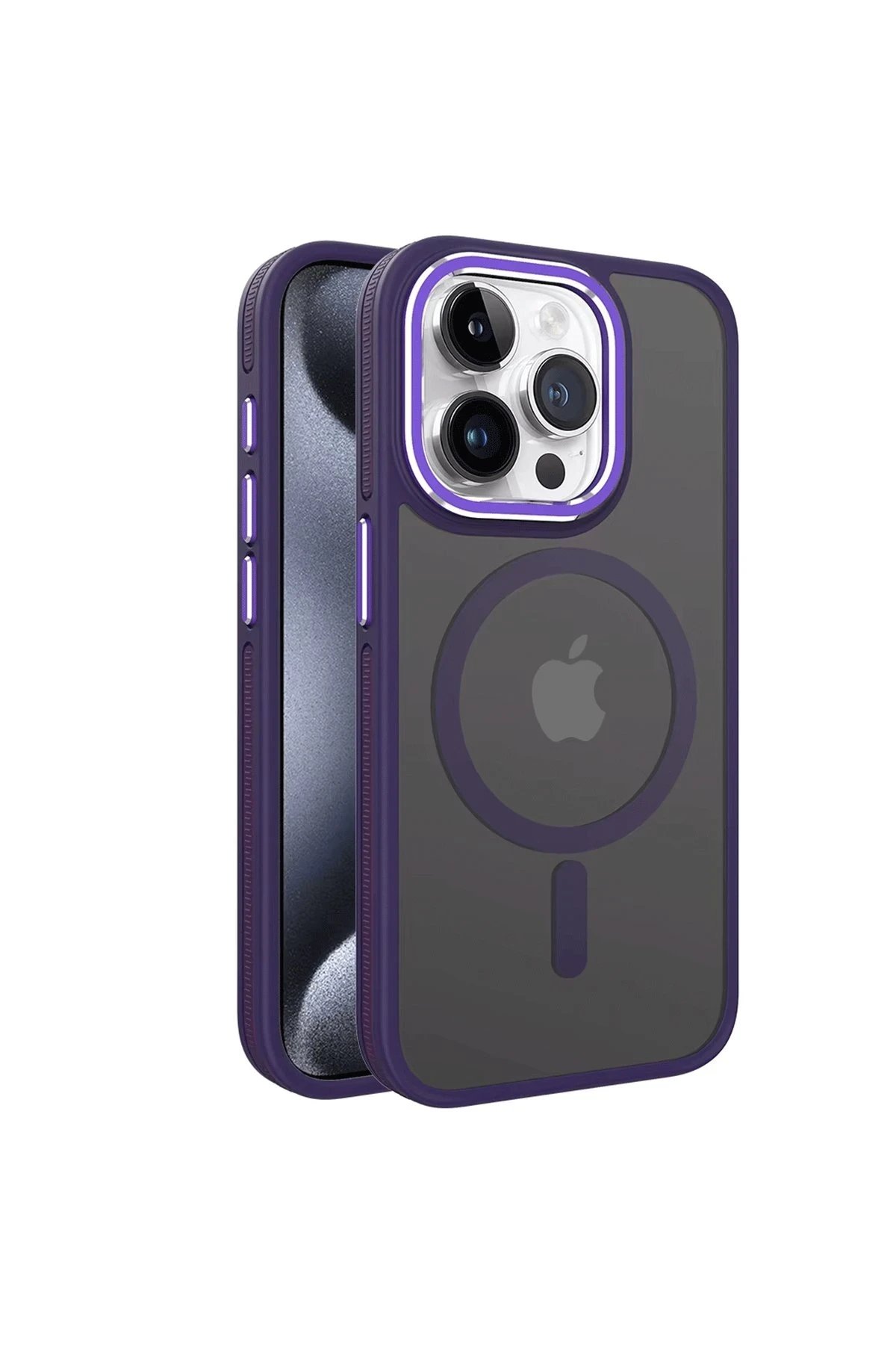 iPhone 13 Pro Max Winner Magsafe Kapak - Derin Mor-(5796)