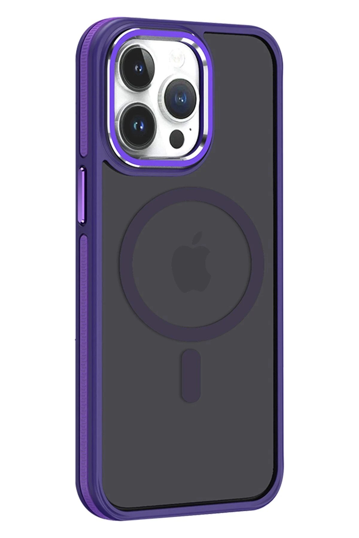 iPhone 14 Pro Max Winner Magsafe Kapak - Derin Mor-(5796)