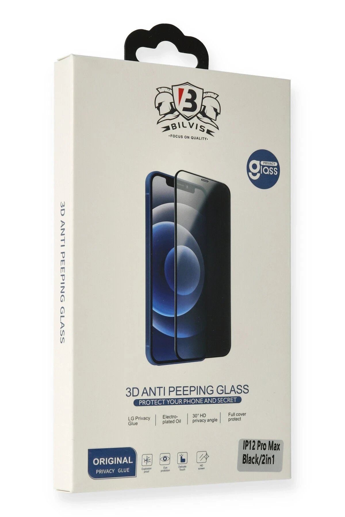 iPhone 15 Pro Max Bilvis Hayalet Cam Ekran Koruyucu-(5796)