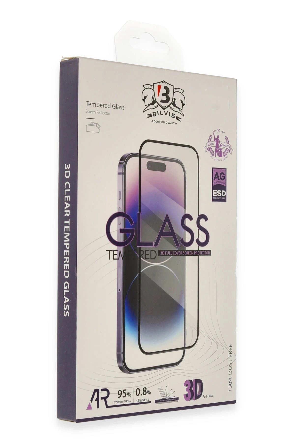 iPhone 15 Pro Max Bilvis 3D Cam Ekran Koruyucu-(5796)
