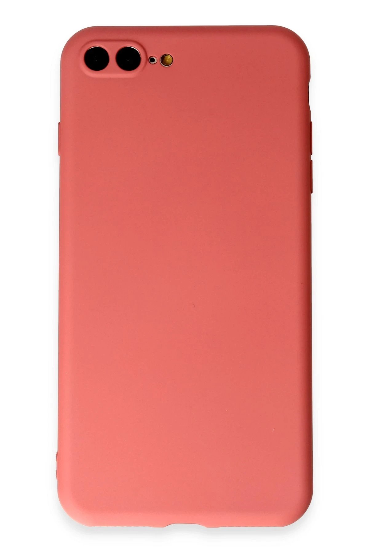 iPhone 7 Plus Kılıf First Silikon - Kiremit-(5796)