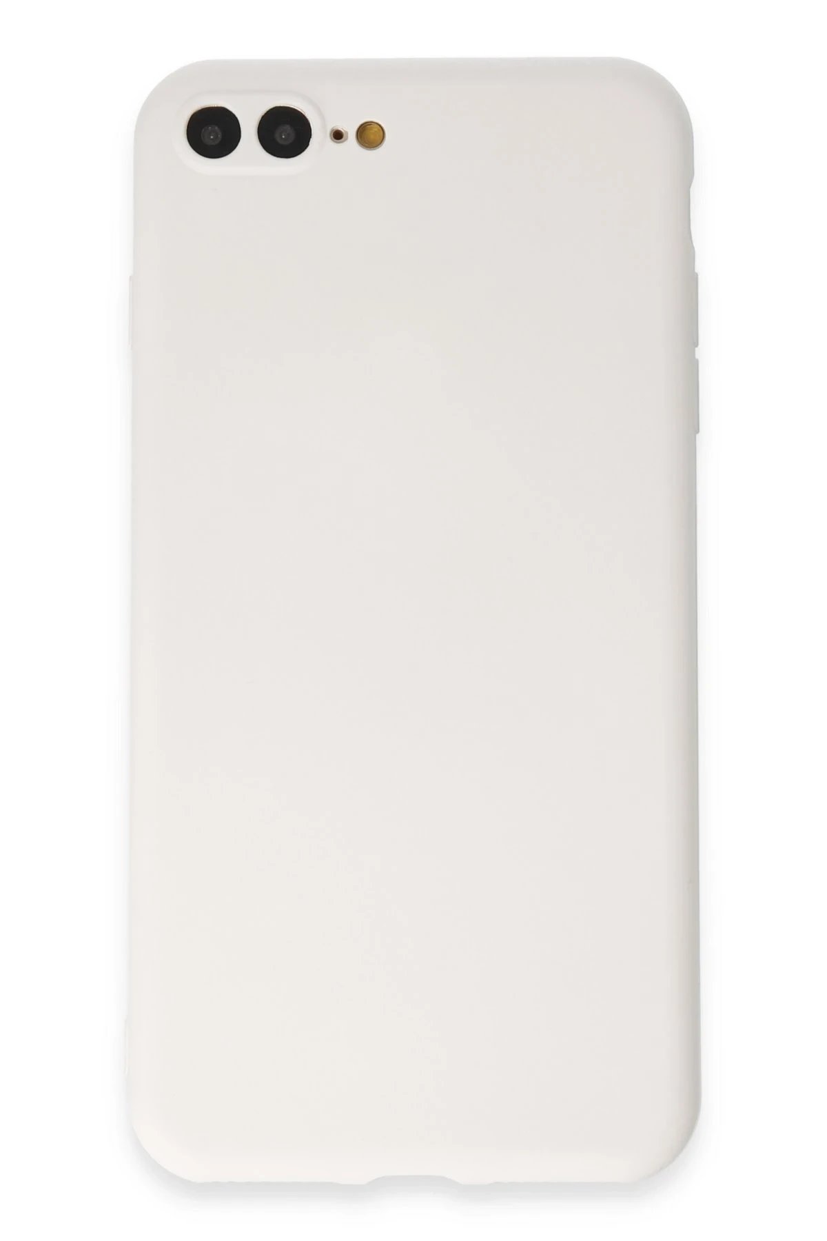 iPhone 7 Plus Kılıf First Silikon - Beyaz-(5796)