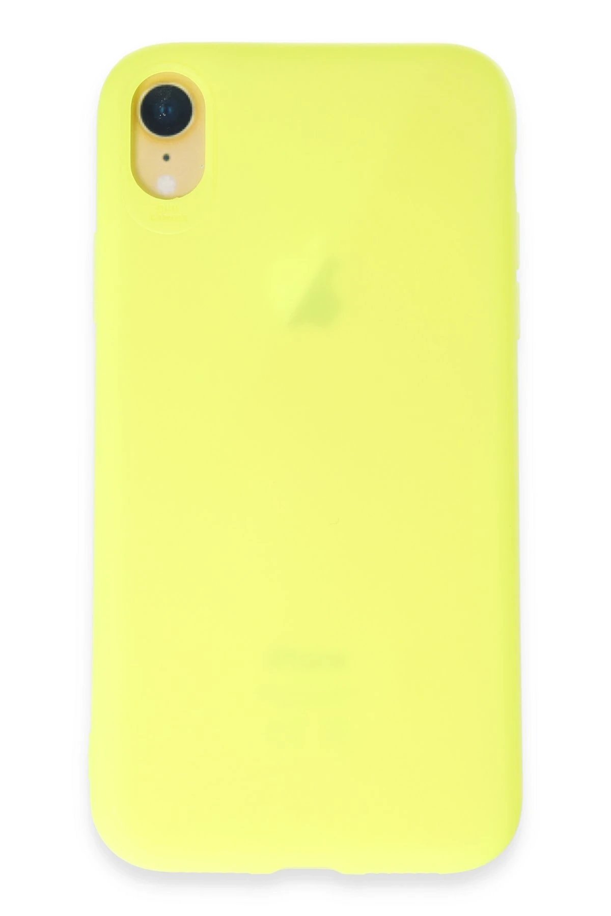 iPhone XR Kılıf First Silikon - Parlak Yeşil-(5796)