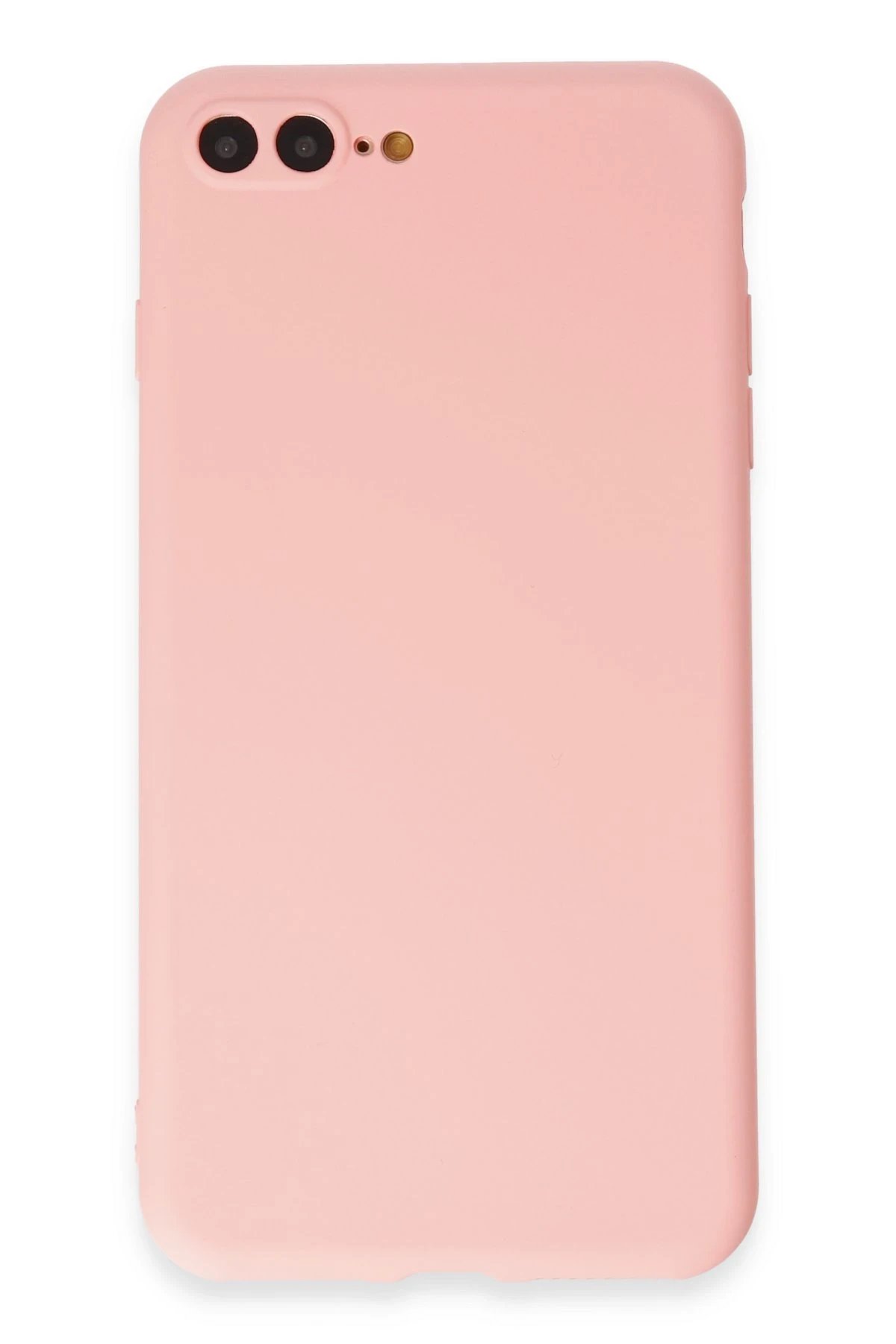 iPhone 7 Plus Kılıf First Silikon - Pudra-(5796)