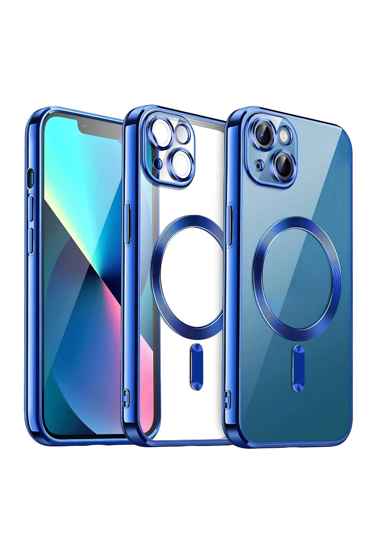 iPhone 15 Kılıf Kross Magneticsafe Kapak - Lacivert-(5796)