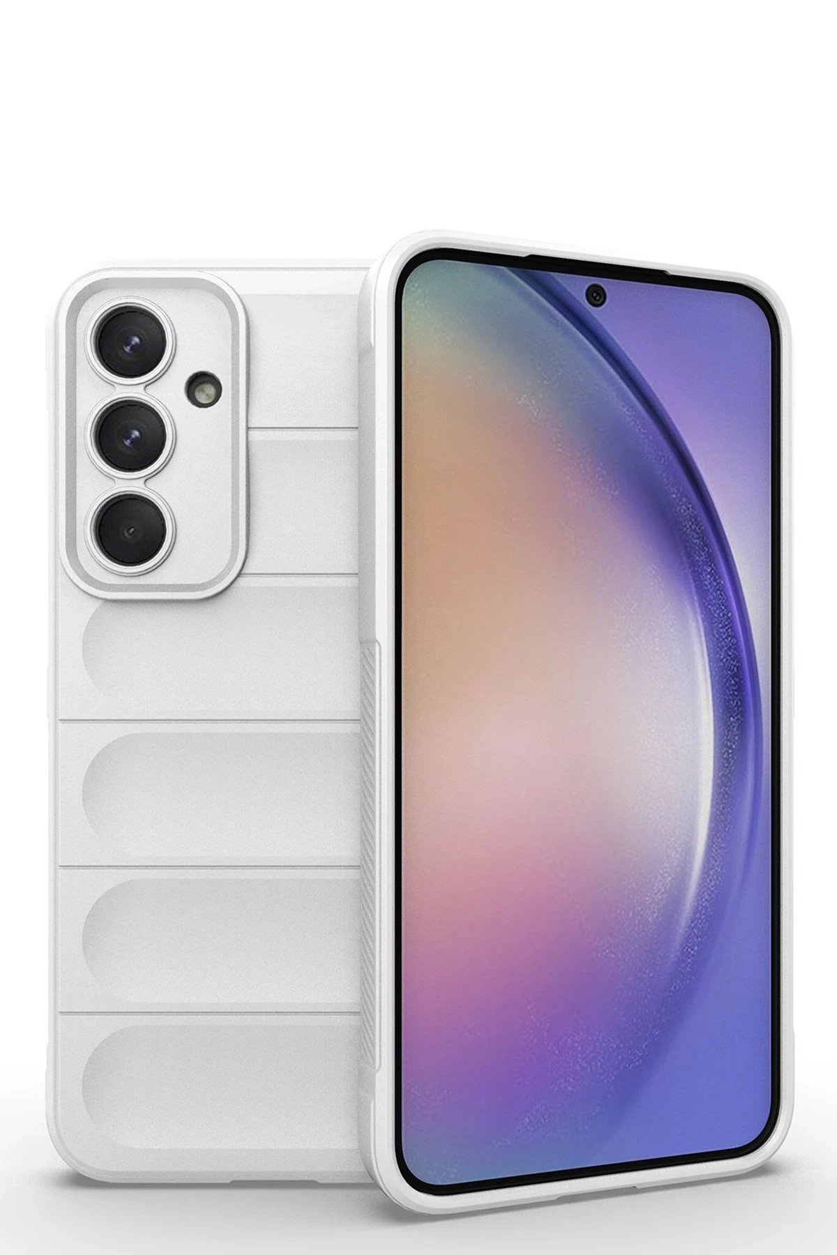 Samsung Galaxy M14 5G Kılıf Optimum Silikon - Krem-(5796)