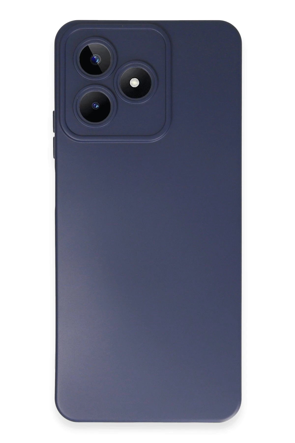 Realme C53 Kılıf Nano içi Kadife Silikon - Lacivert-(5796)