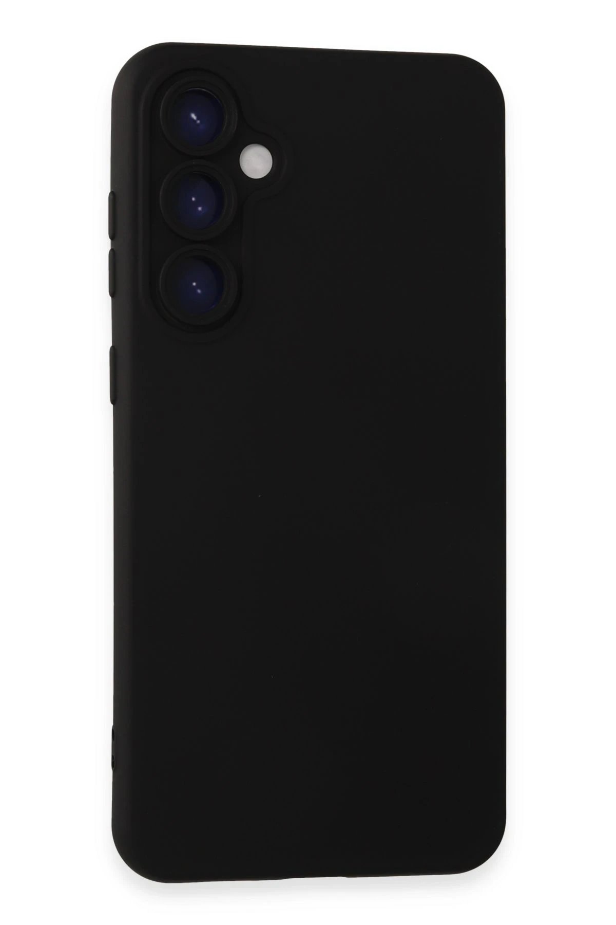 Samsung Galaxy S23 FE Kılıf Nano içi Kadife Silikon - Siyah-(5796)