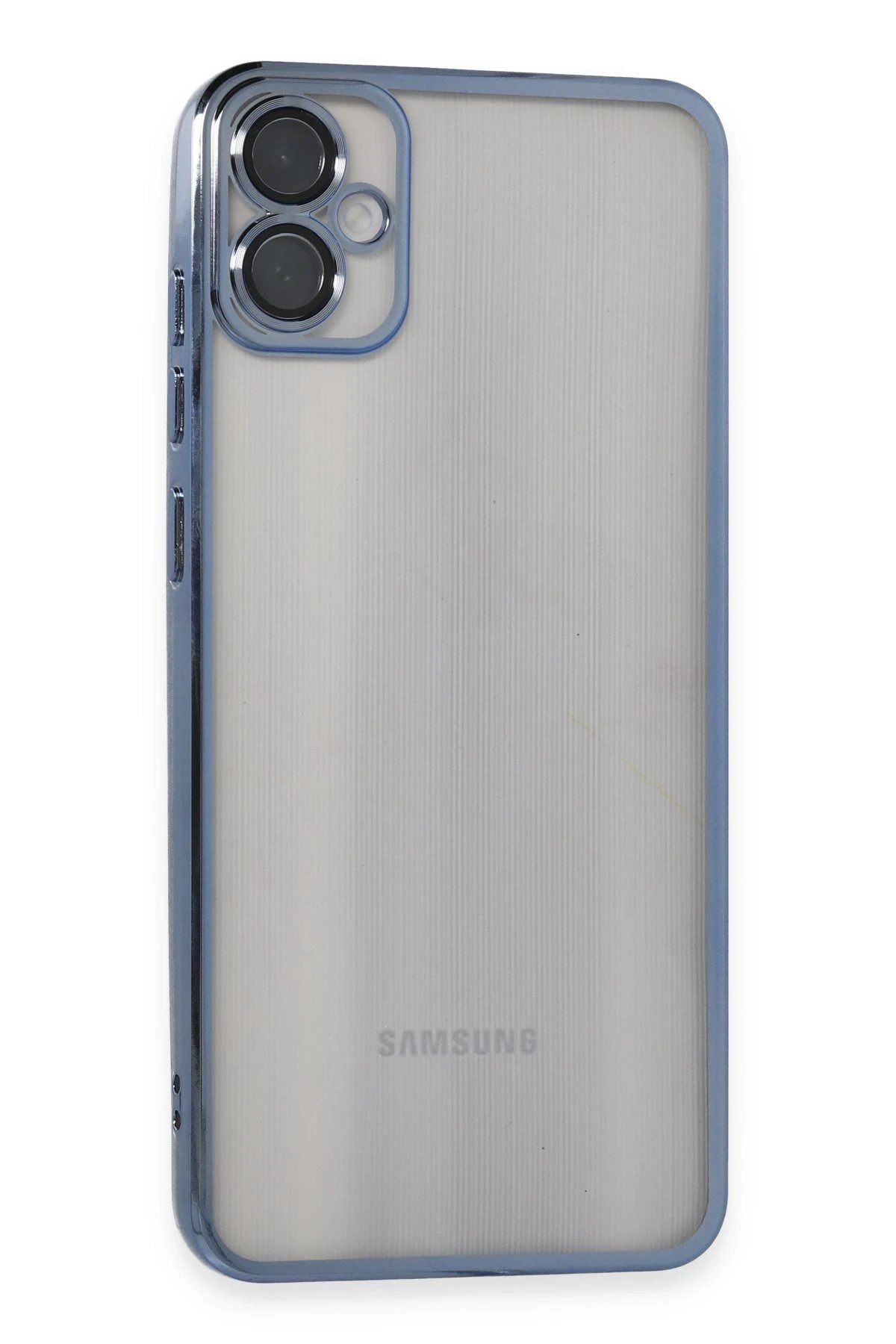 Samsung Galaxy A05 Kılıf Lensli Silikon - Lacivert-(5796)