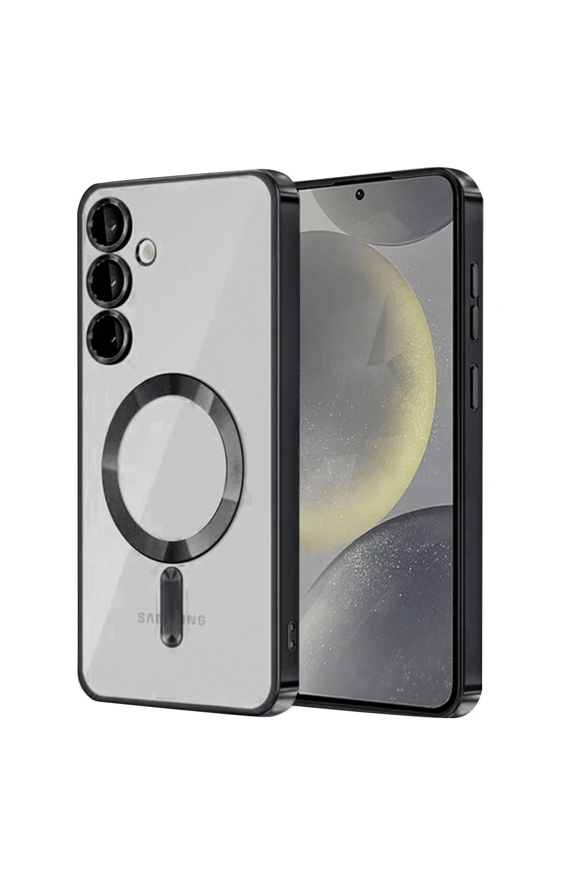 Samsung Galaxy S24 Kılıf Kross Magneticsafe Kapak - Siyah-(5796)