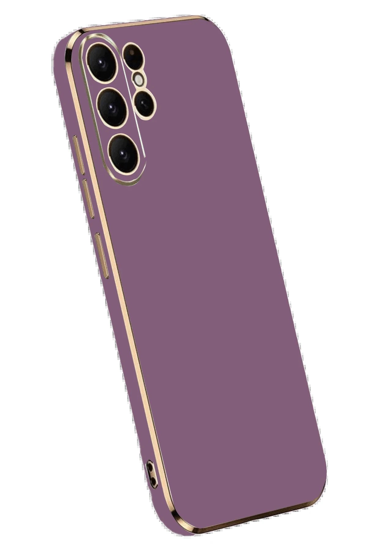 Samsung Galaxy S24 Ultra Kılıf Volet Silikon - Mor-(5796)