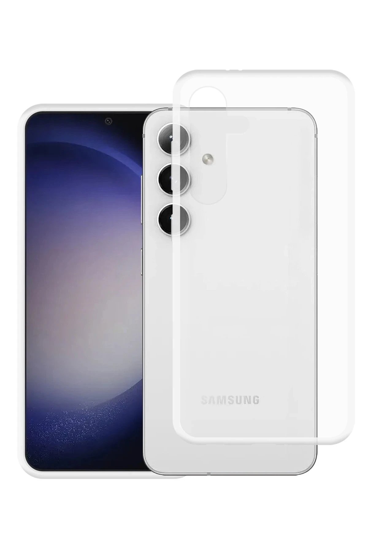 Samsung Galaxy S24 Kılıf Lüx Şeffaf Silikon-(5796)